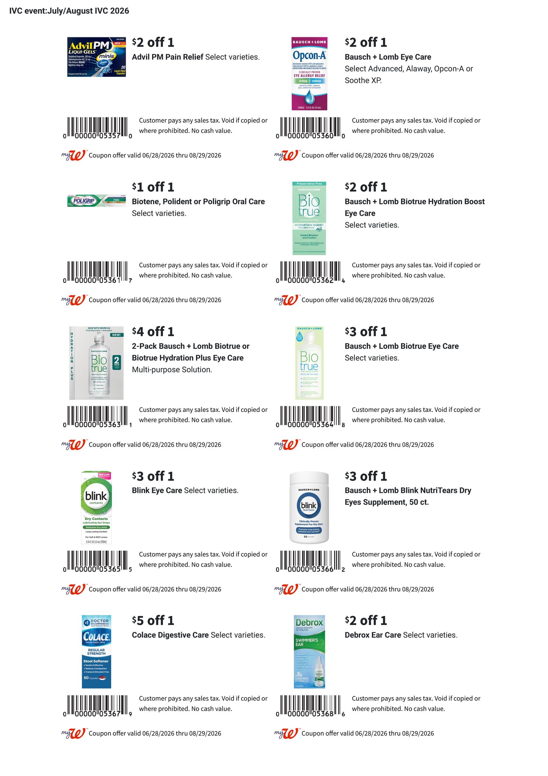 Walgreens August Savings Book Weekly Ad August 2 - 29, 2026
