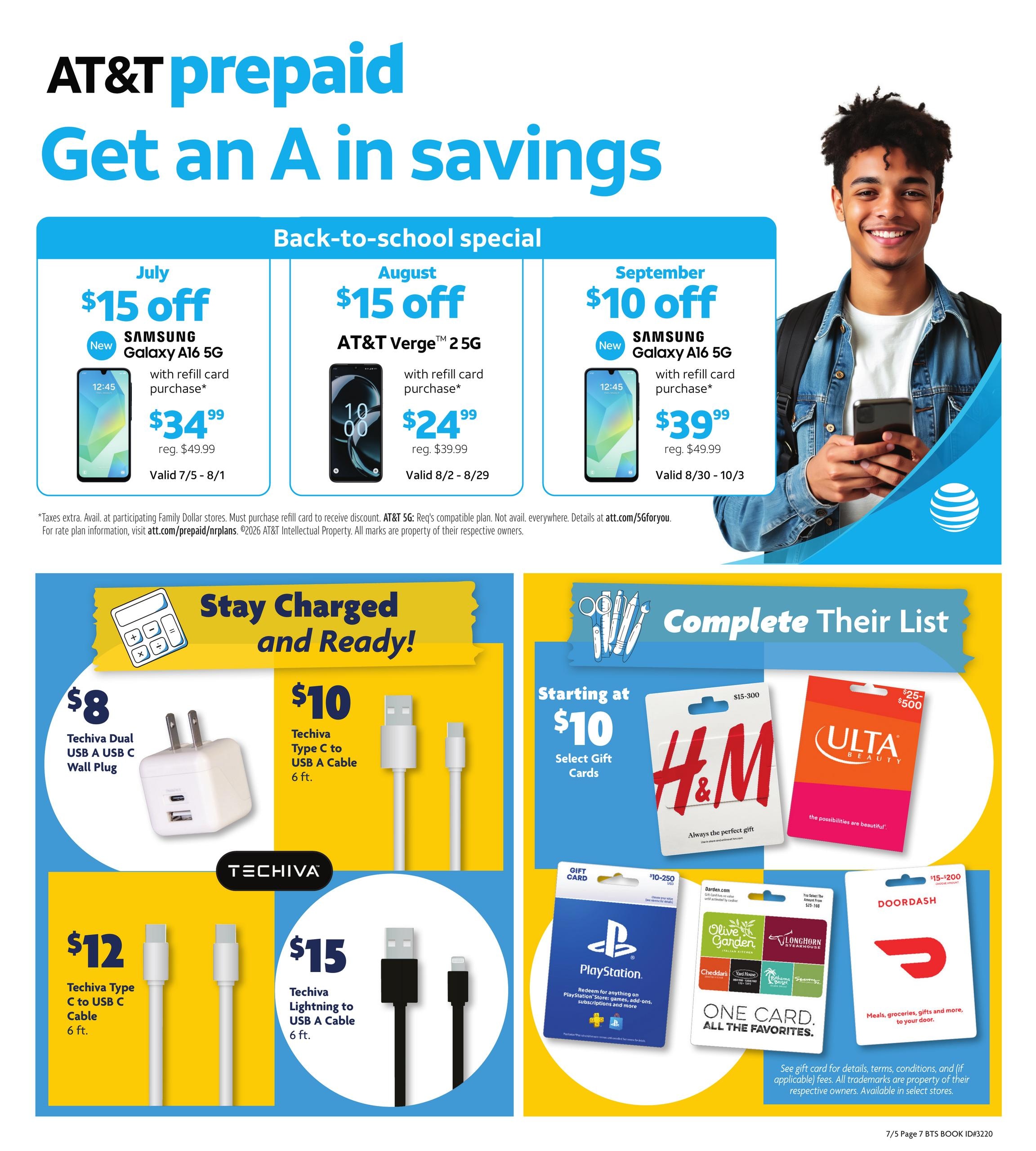 Family Dollar Back to School Book Weekly Ad July 5 - September 7, 2026