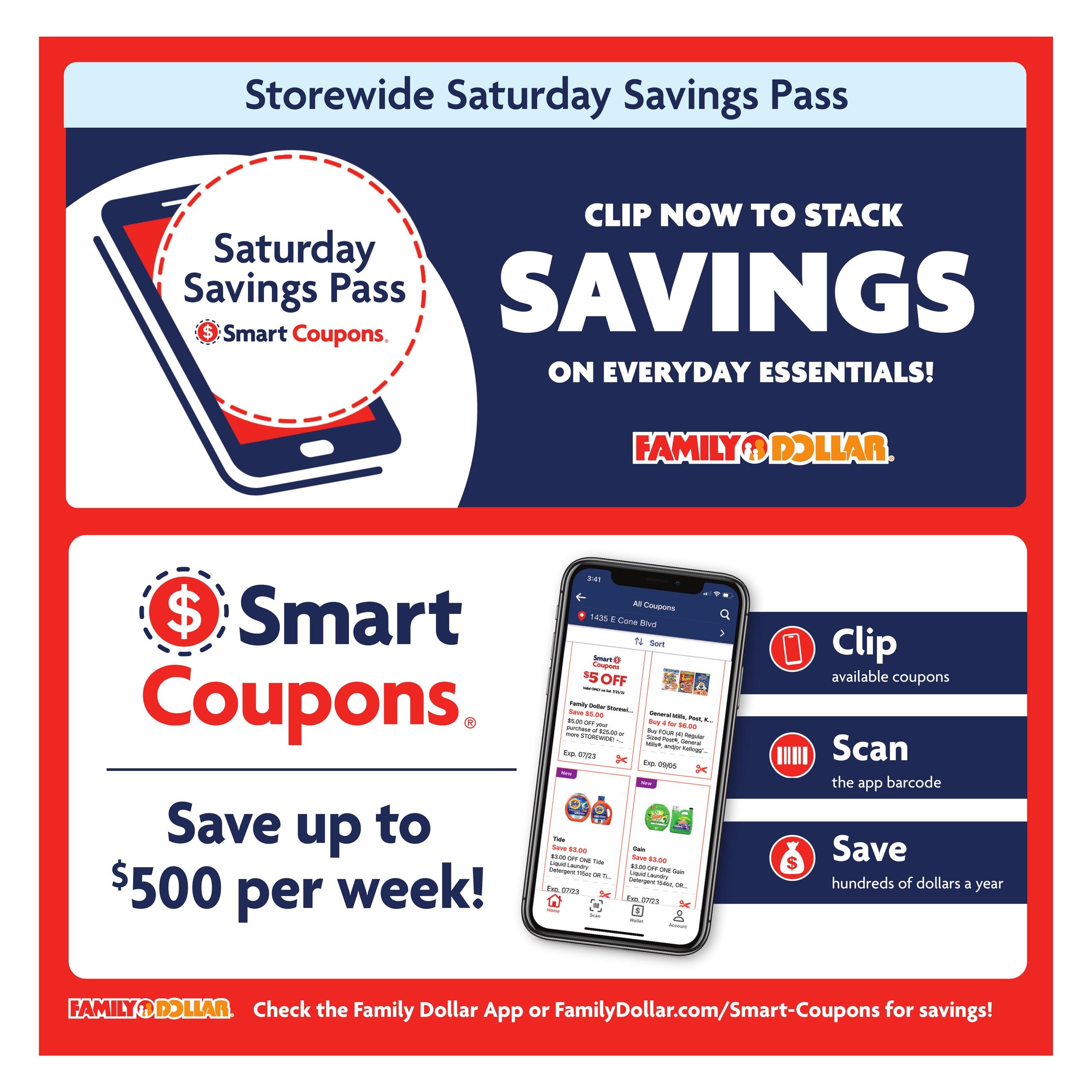 Family Dollar Back to School Book Weekly Ad July 5 - September 7, 2026