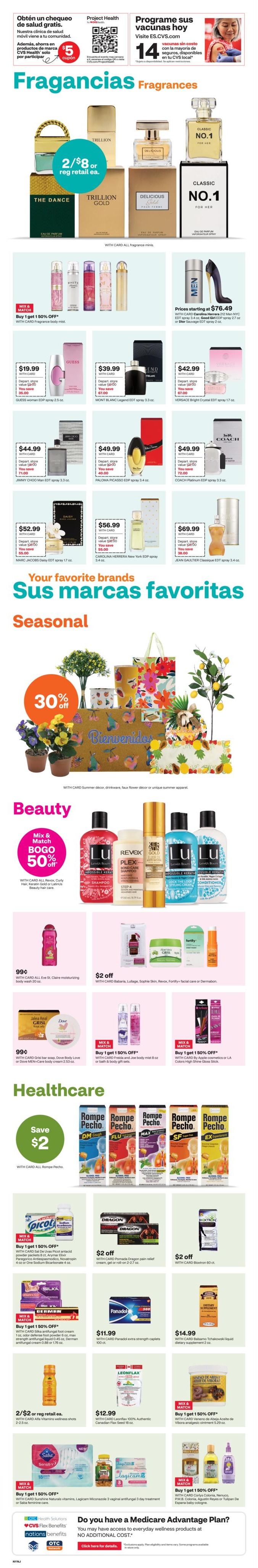 CVS Pharmacy (CT, NJ, NY, PA) y más Weekly Ad August 2 - 15, 2026