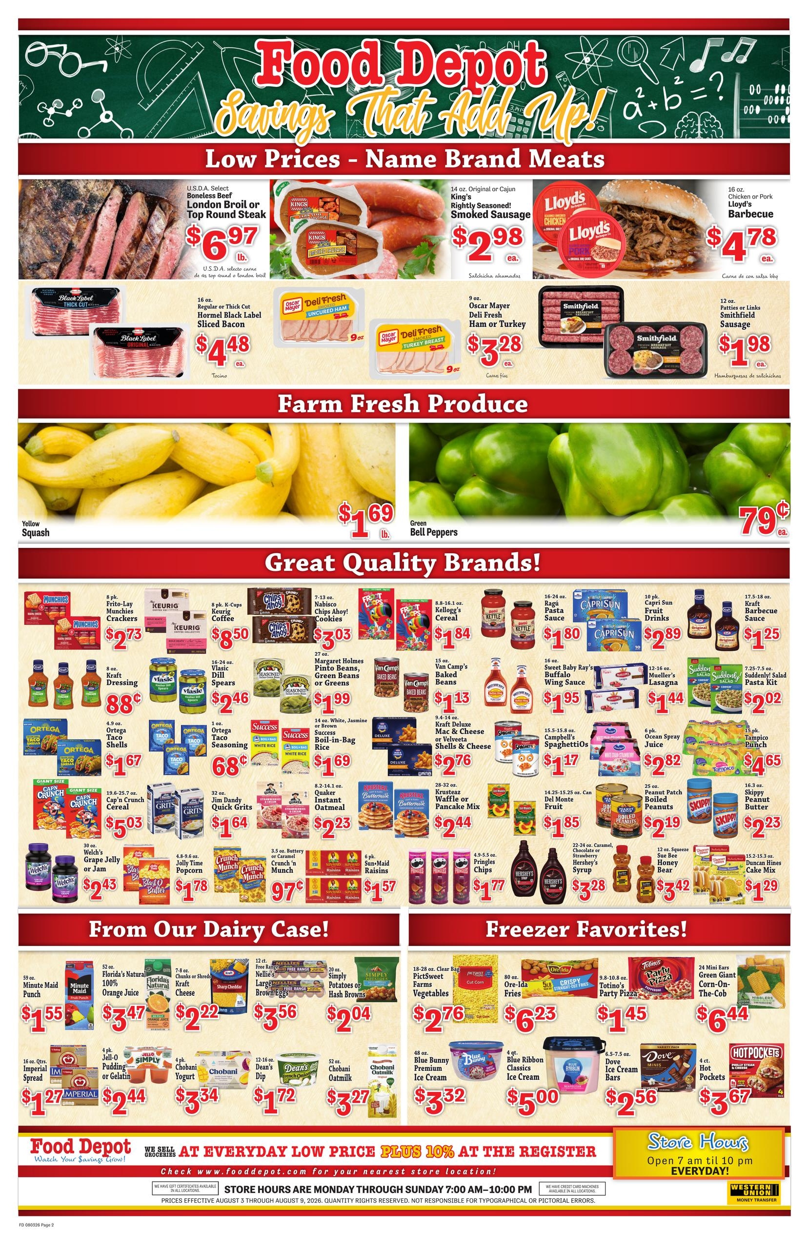Food Depot Weekly Ad August 3 - 9, 2026