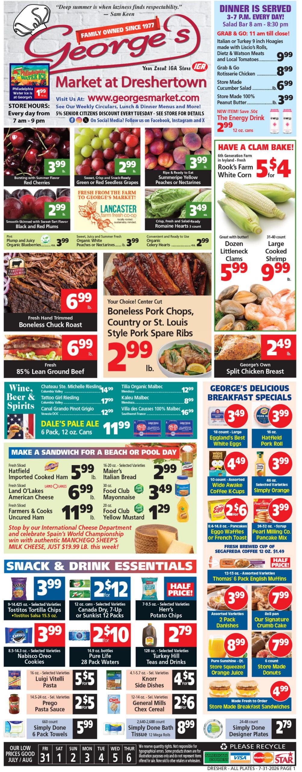 George's Market Weekly Ad July 31 - August 6, 2026