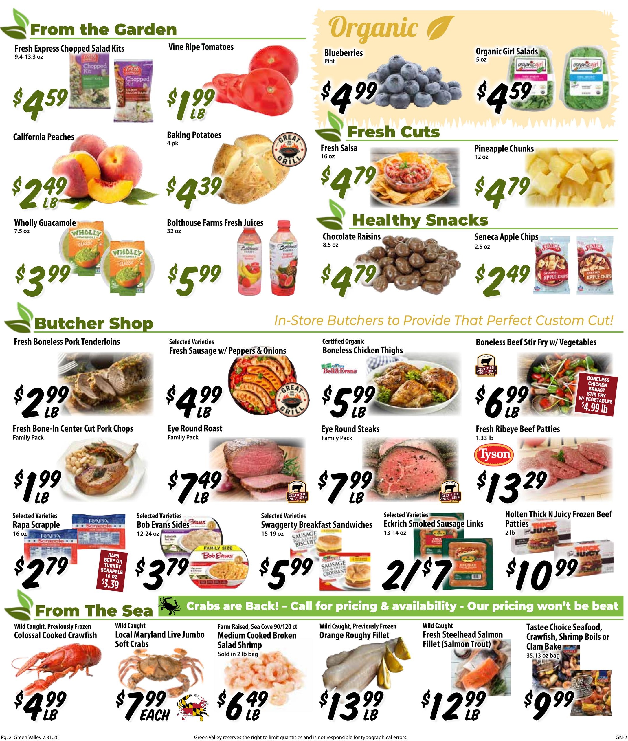 Green Valley Marketplace Weekly Ad July 31 - August 6, 2026