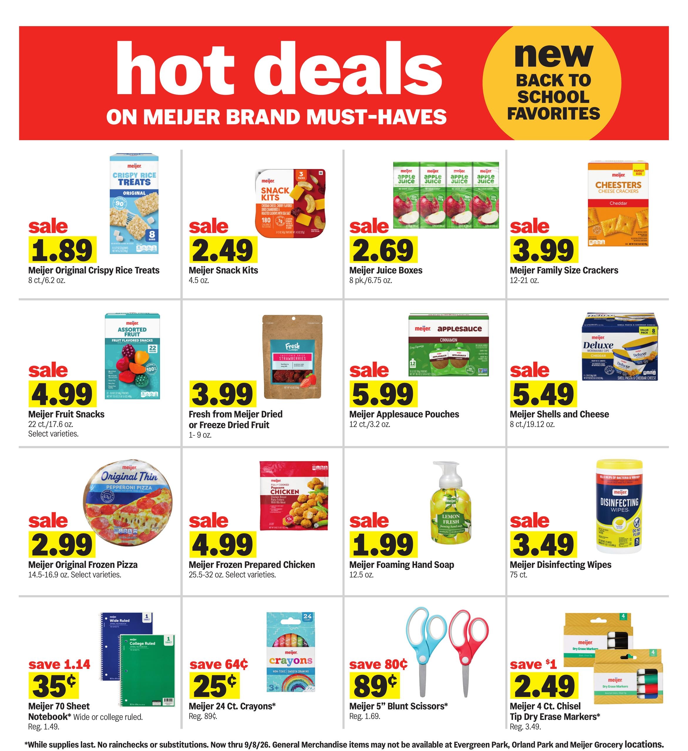 Meijer (Lansing–Okemos Area, MI) Weekly Ad August 5 - 11, 2026