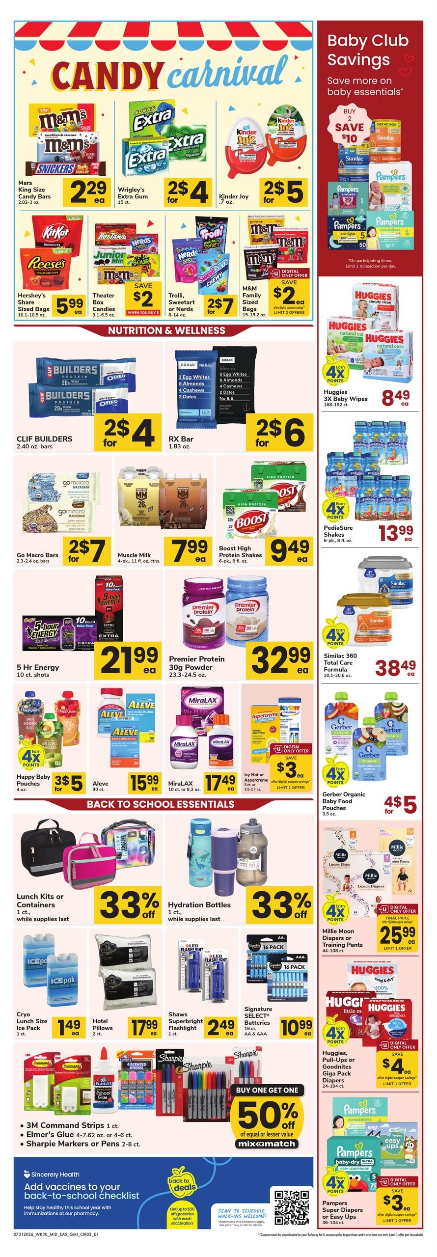 Safeway (DC, DE, MD, PA, VA, WV) Health, Home & Beauty Weekly Ad July 31 - August 13, 2026