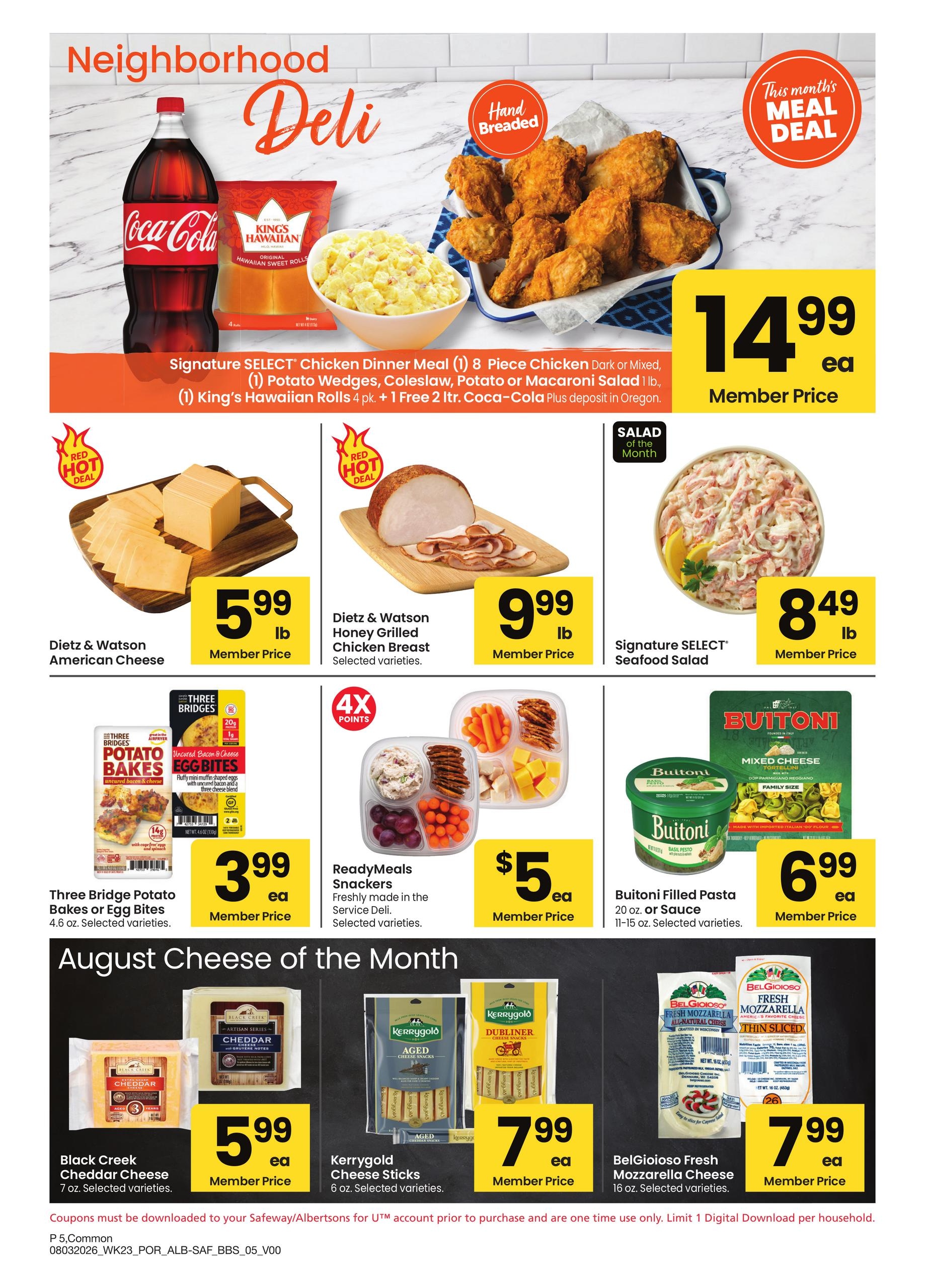 Safeway (OR, WA) Big Book of Savings Weekly Ad August 3 - 30, 2026