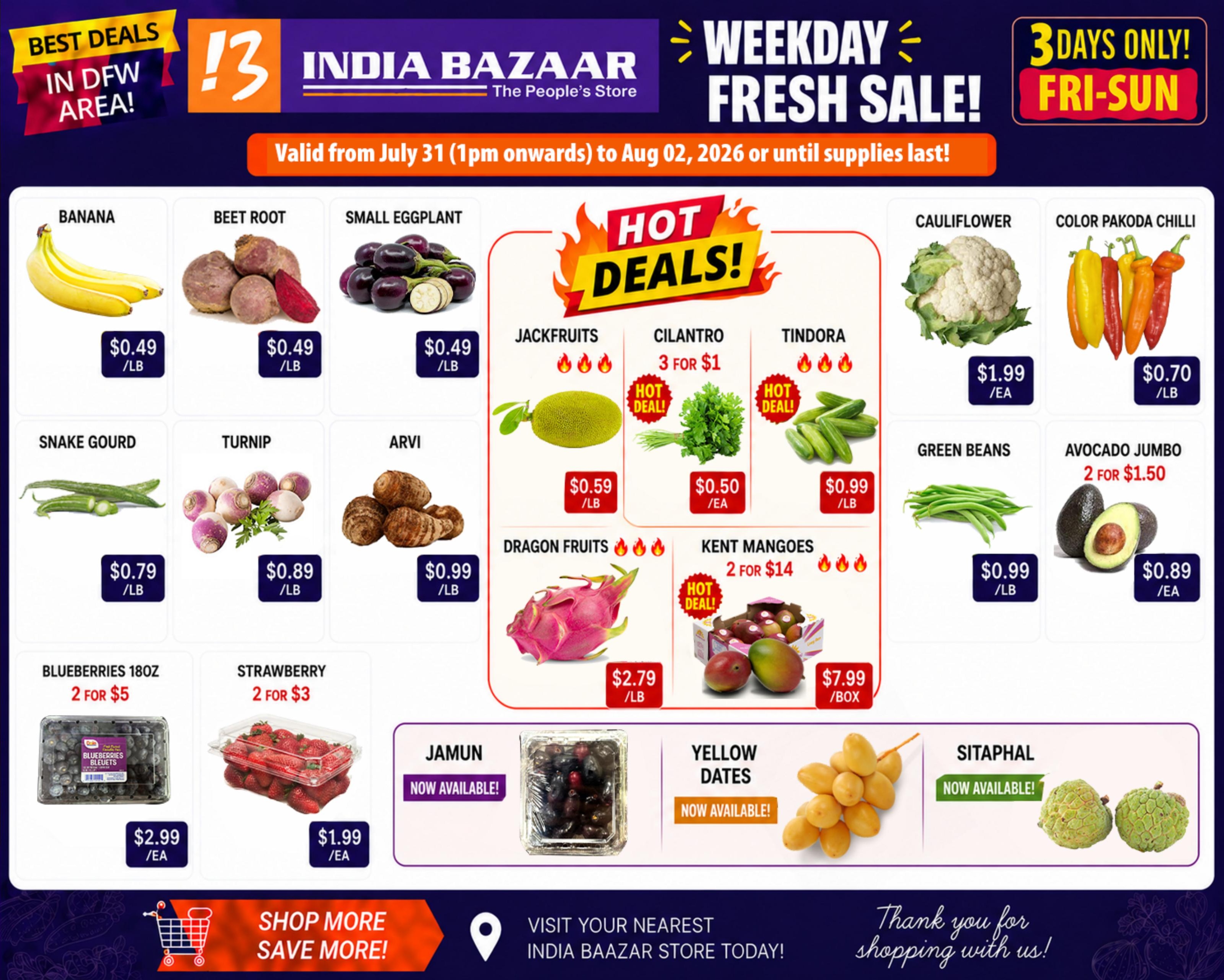 India Bazaar Weekly Ad July 31 - August 6, 2026