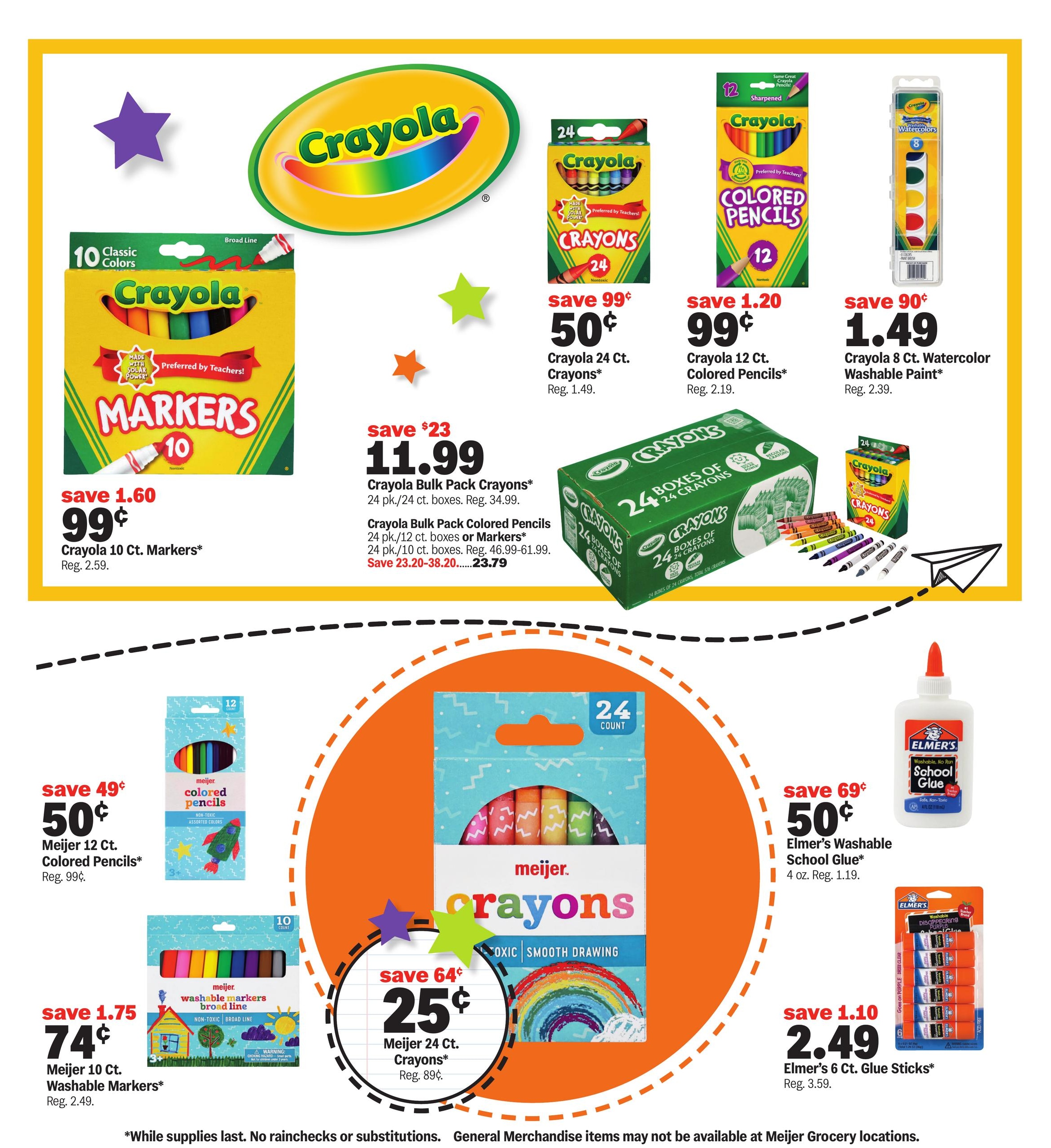 Meijer school deals under $1 Weekly Ad July 29 - August 11, 2026