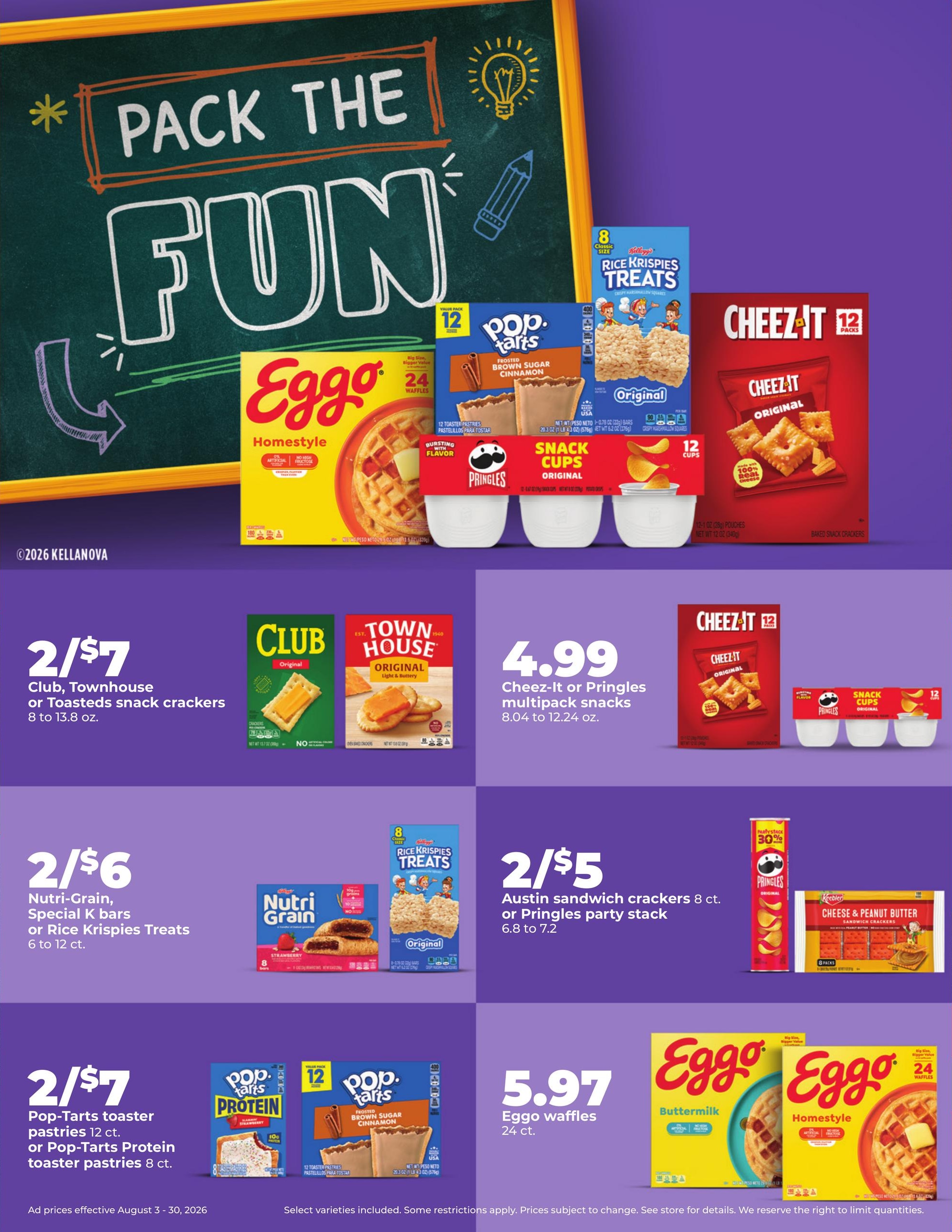 Hy-Vee (IA, IL, KS, MN, MO, NE, SD) Weekly Ad August 3 - 30, 2026