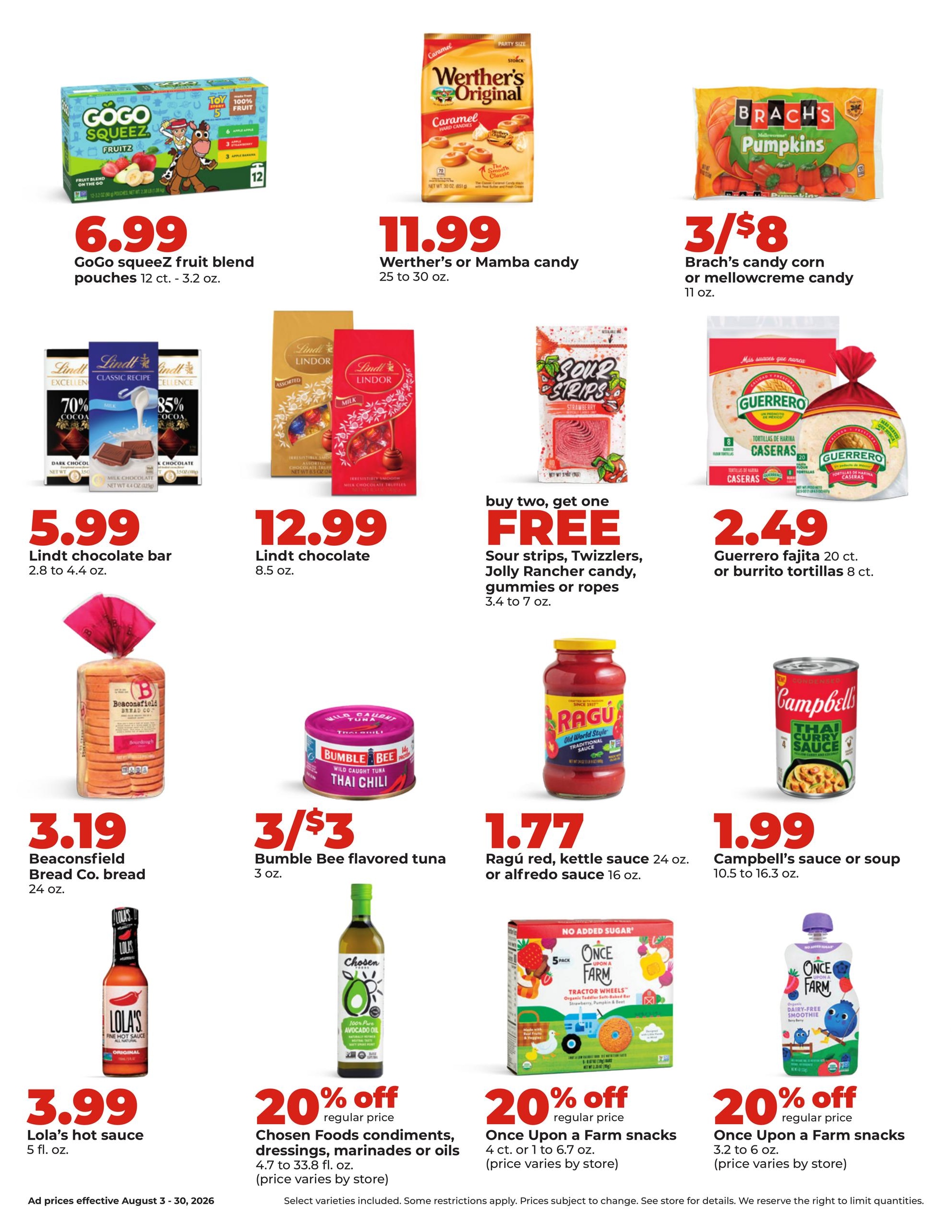 Hy-Vee (IA, IL, KS, MN, MO, NE, SD) Weekly Ad August 3 - 30, 2026