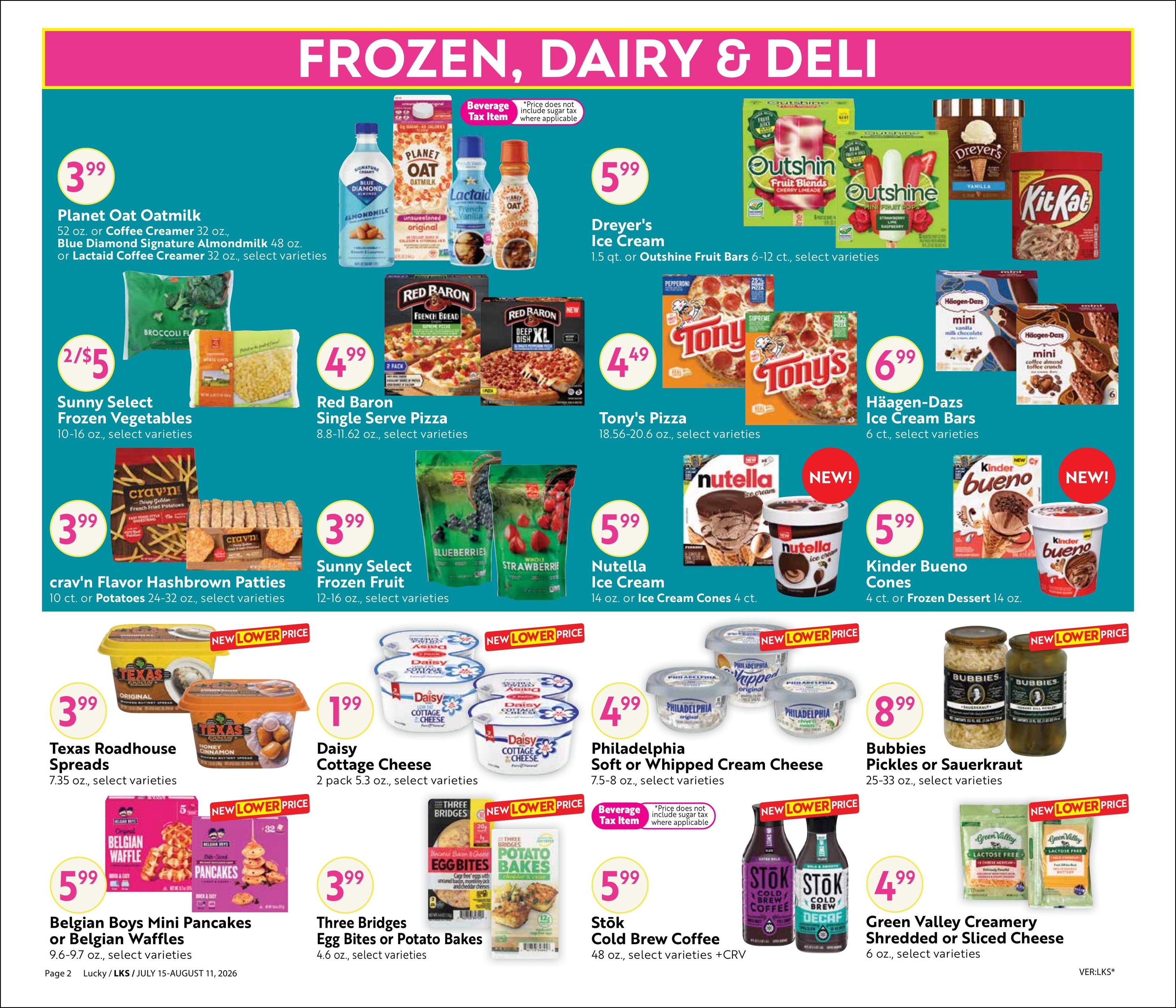 Lucky Supermarkets (San Francisco–Emeryville Area, CA) Steals & Deals Weekly Ad July 15 - August 11, 2026