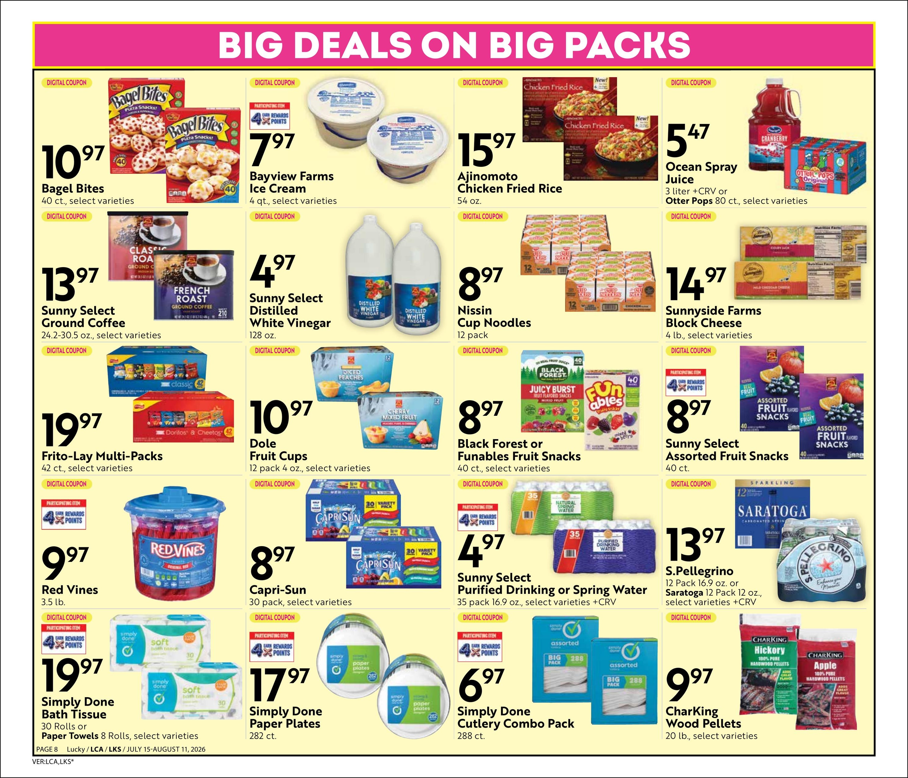 Lucky Supermarkets (San Francisco–Emeryville Area, CA) Steals & Deals Weekly Ad July 15 - August 11, 2026