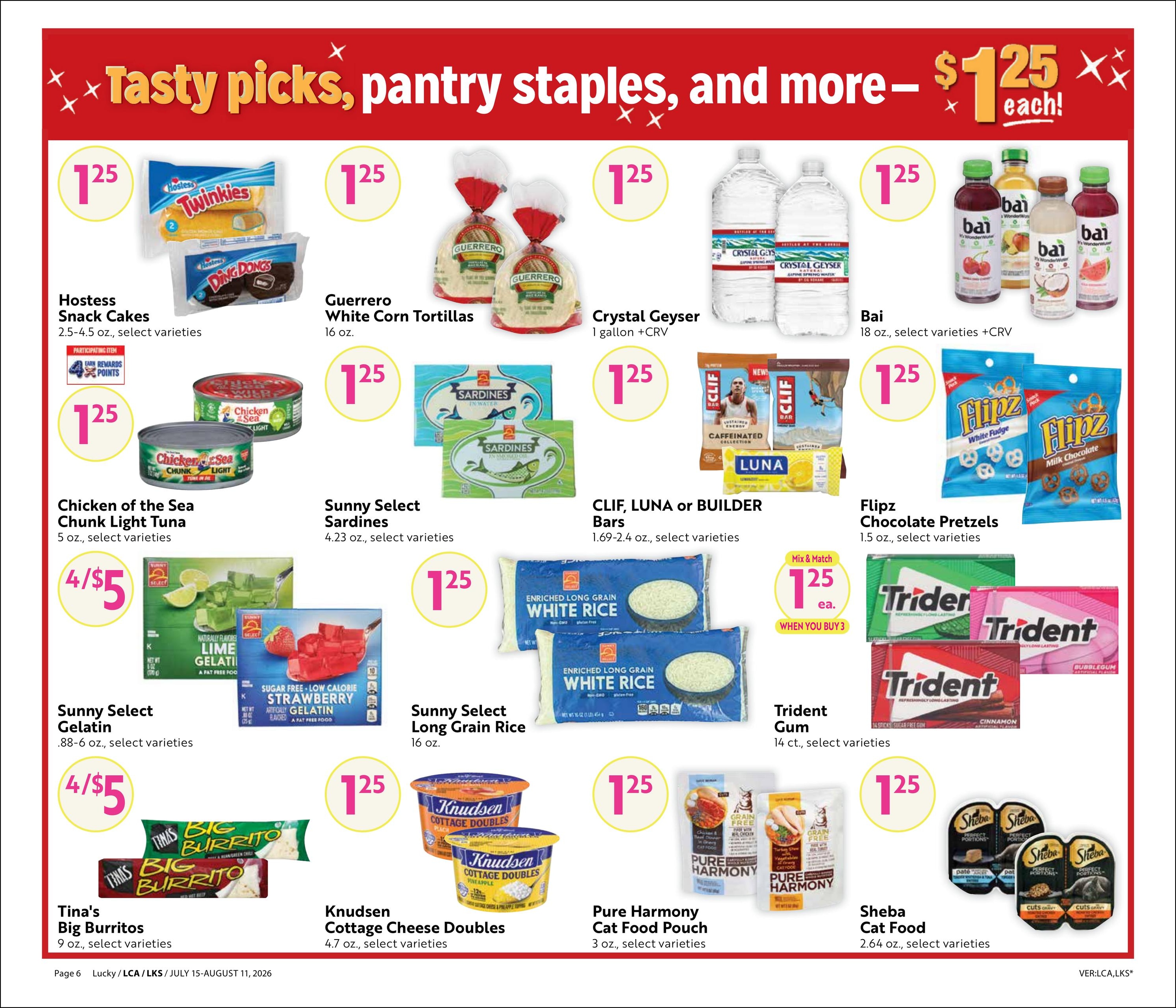 Lucky Supermarkets (CA) Steals & Deals Weekly Ad July 15 - August 11, 2026