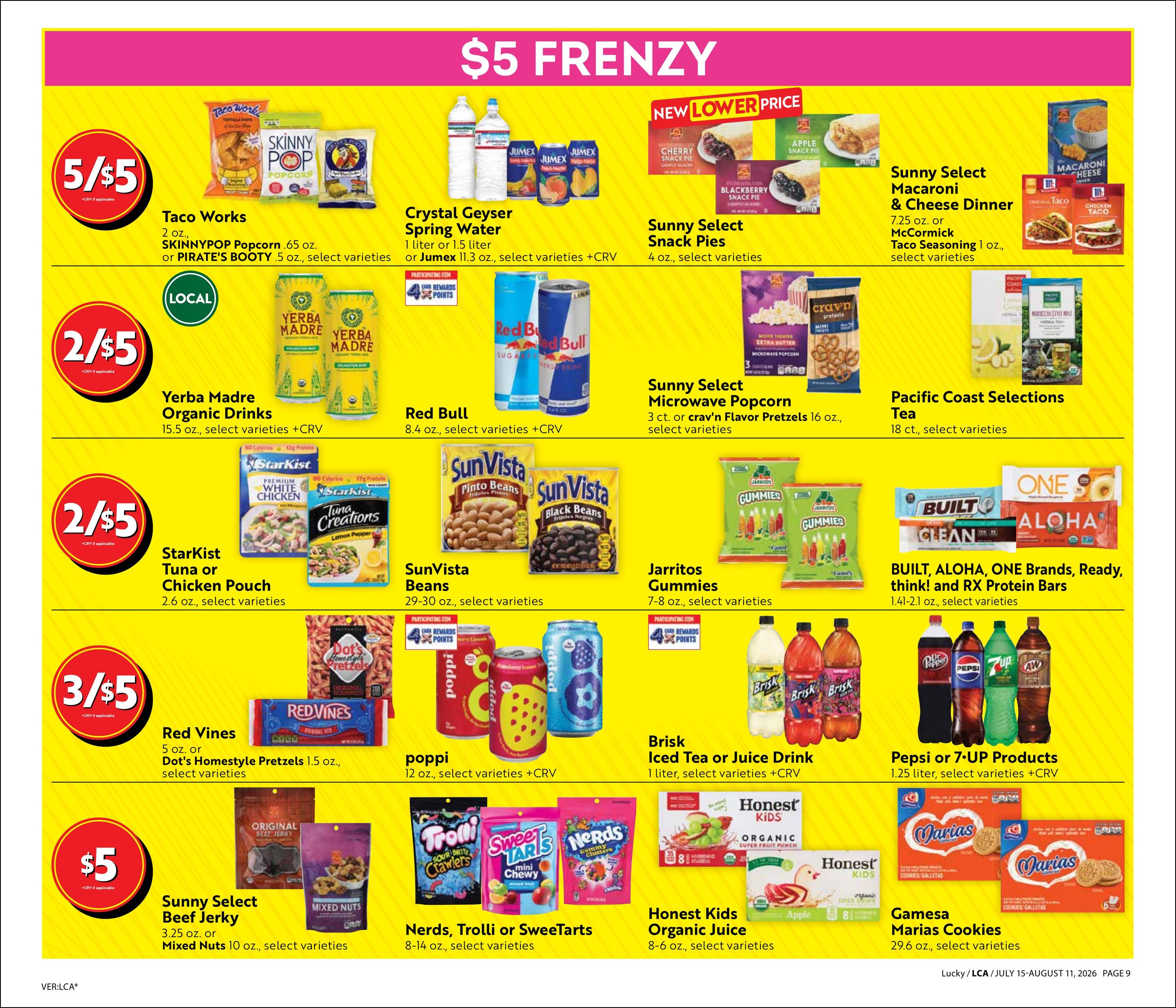 Lucky Supermarkets (CA) Steals & Deals Weekly Ad July 15 - August 11, 2026