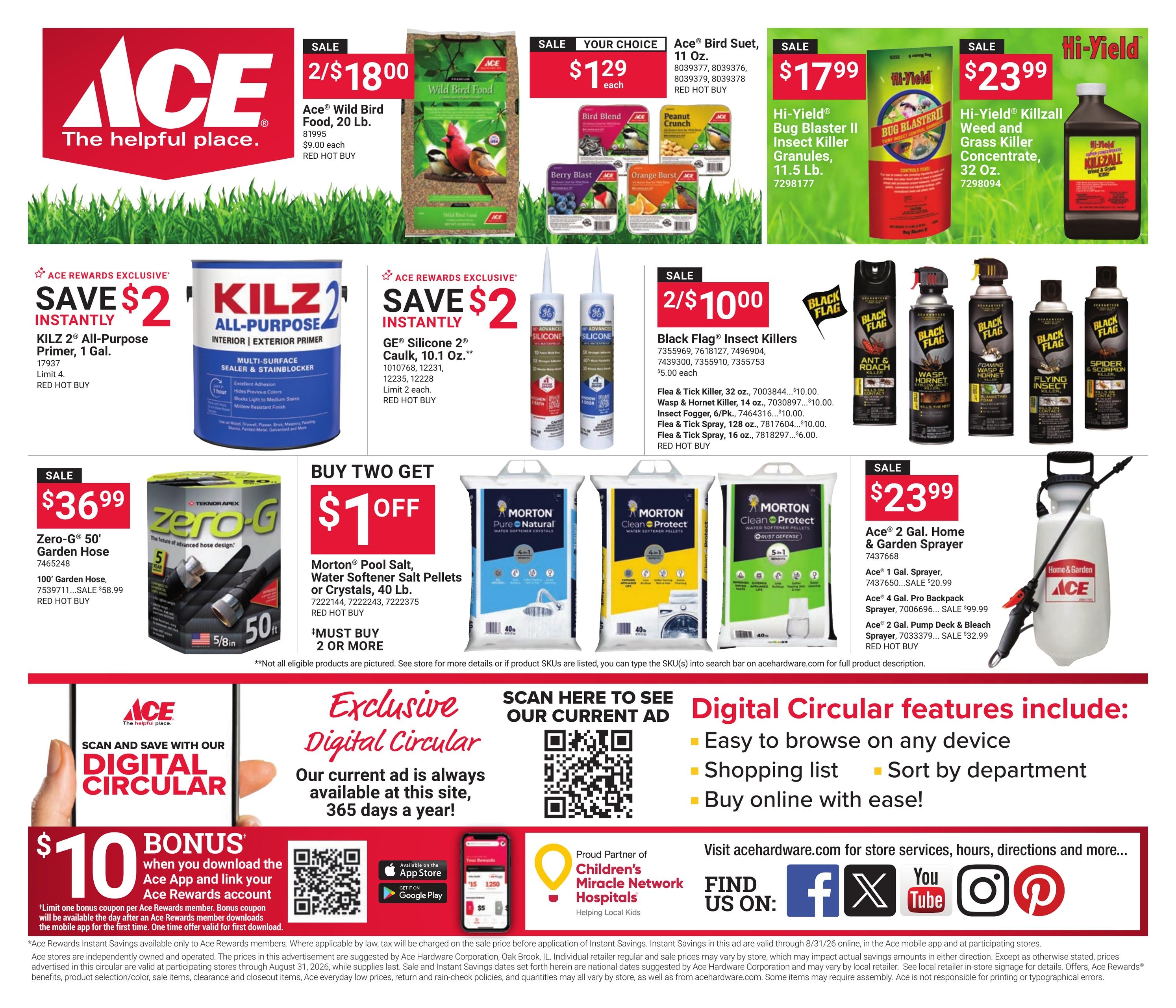 Ace Hardware (FL, GA, SC) Weekly Ad August 1 - 31, 2026