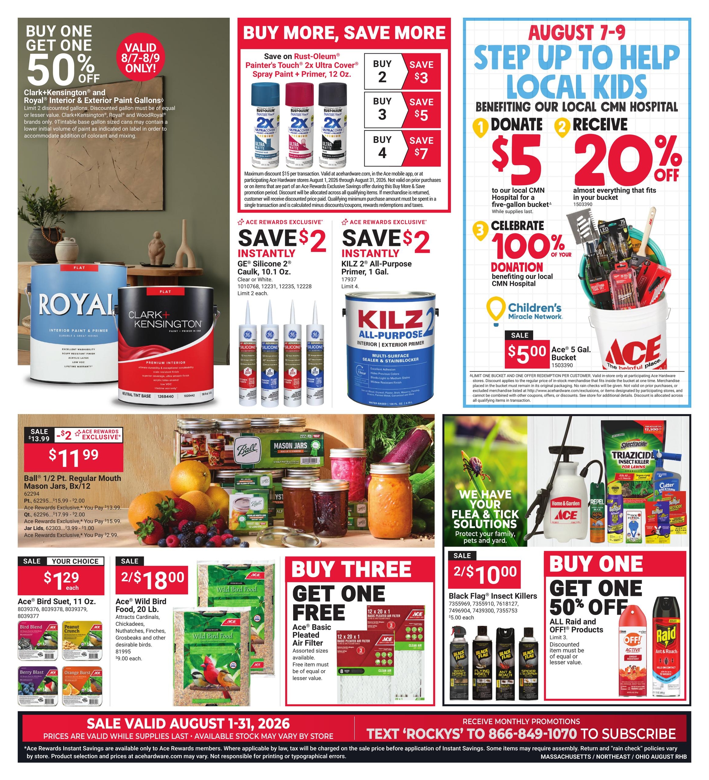 Ace Hardware August Red Hot Buys Weekly Ad August 1 - 31, 2026