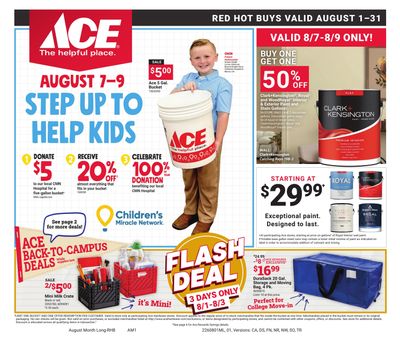 Ace Hardware August Month Long Red Hot Buys Weekly Ad August 1 - 31, 2026