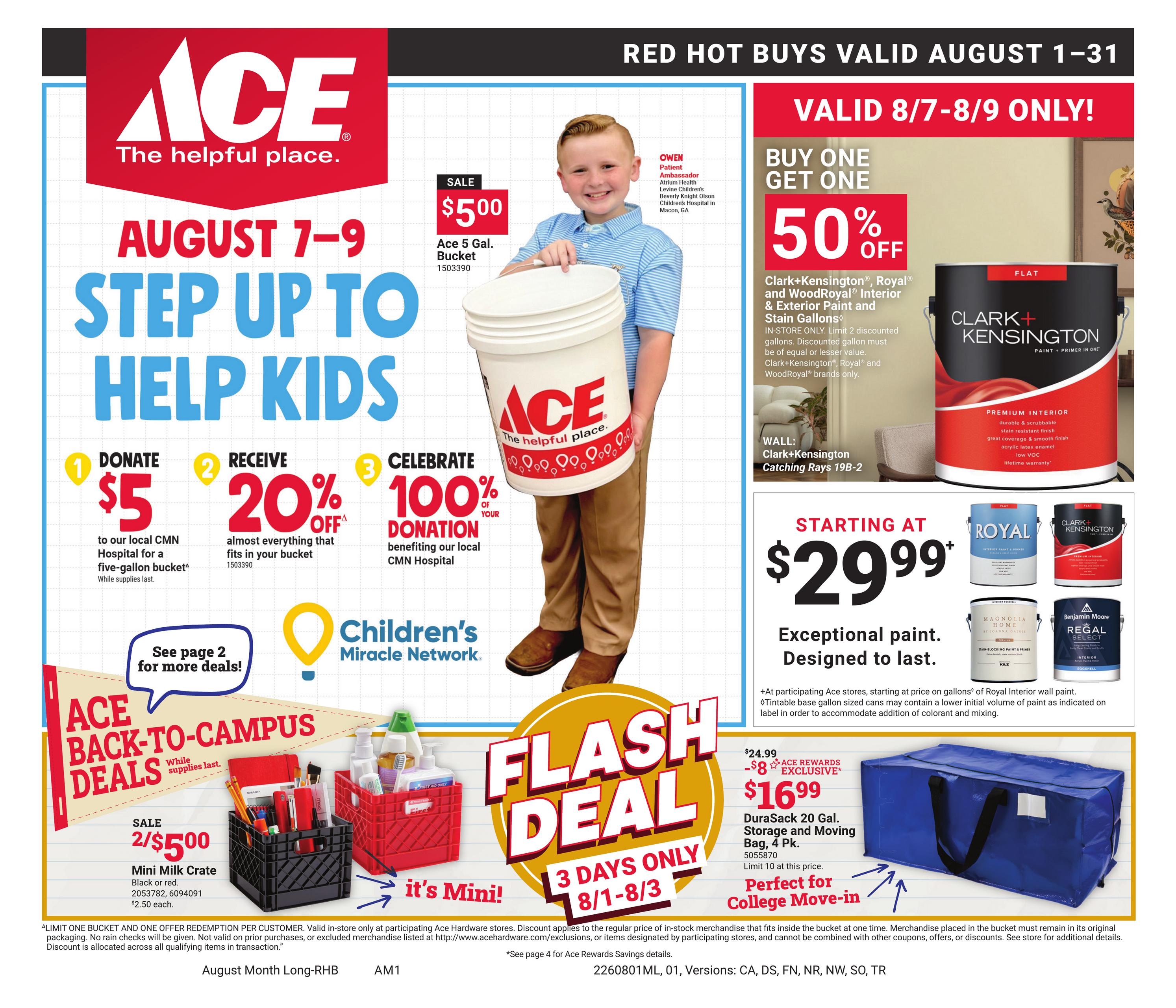 Ace Hardware August Month Long Red Hot Buys Weekly Ad August 1 - 31, 2026