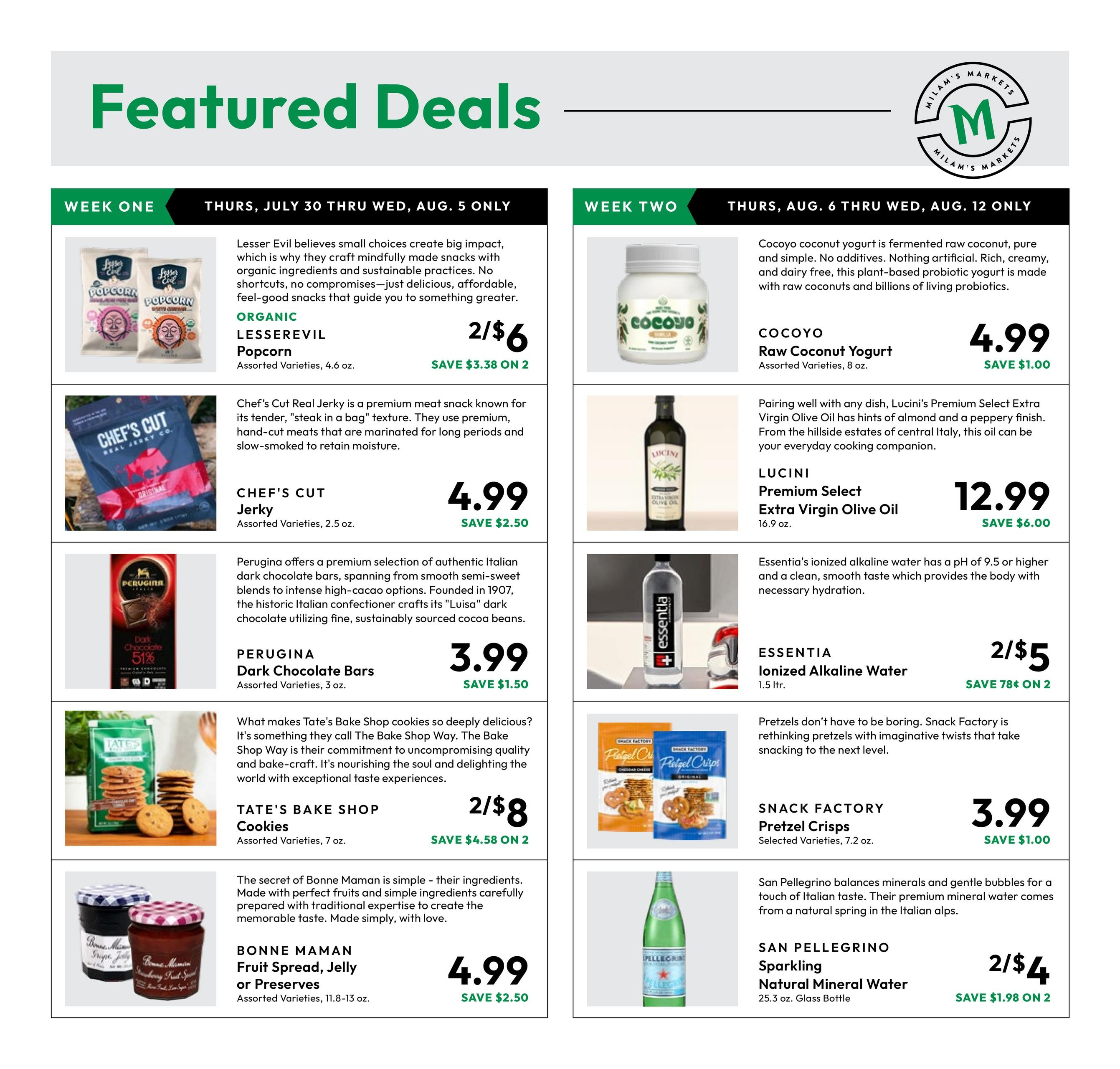 Milam's Markets Weekly Ad July 30 - August 12, 2026