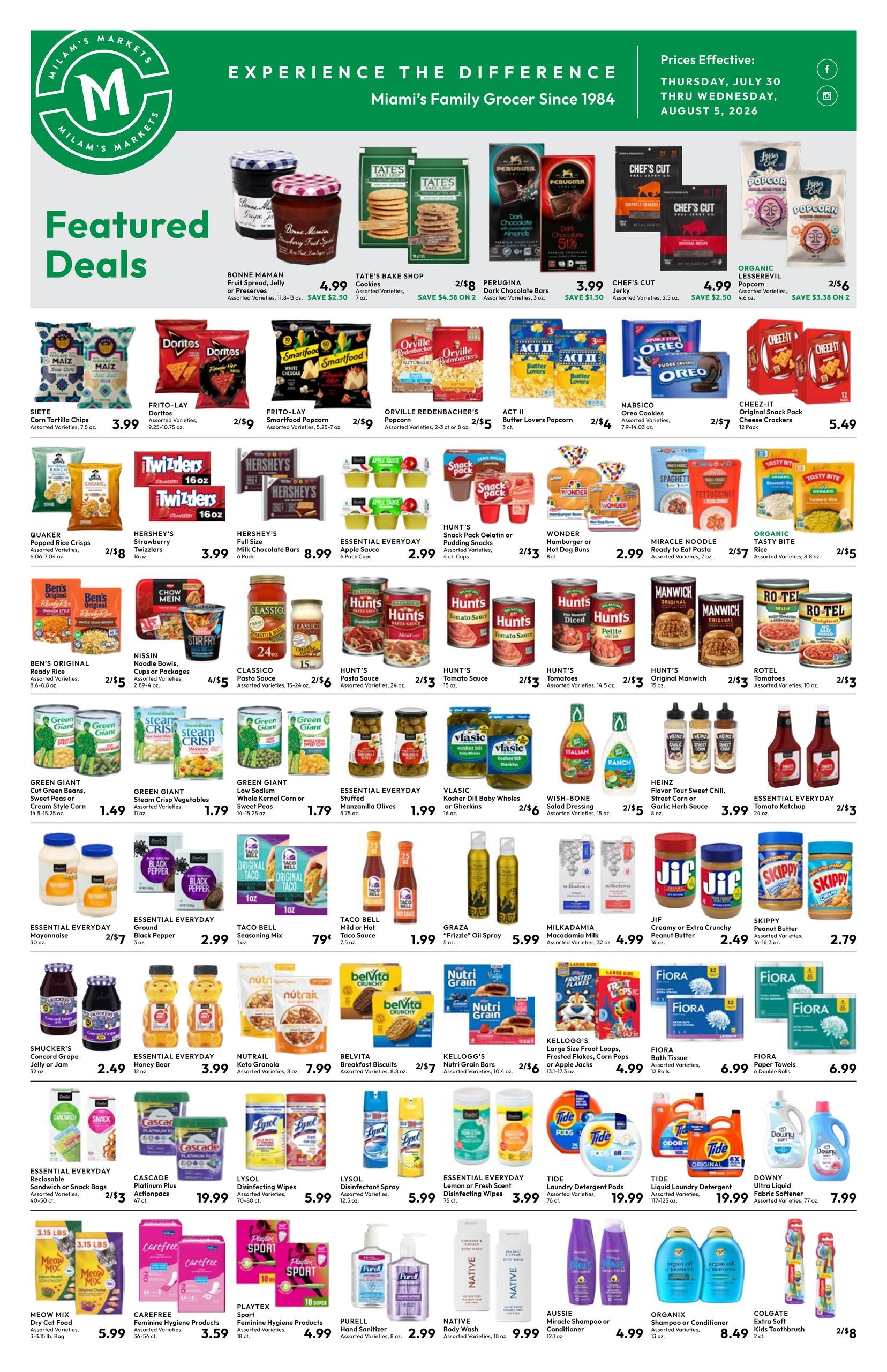 Milam's Markets Weekly Ad July 30 - August 5, 2026