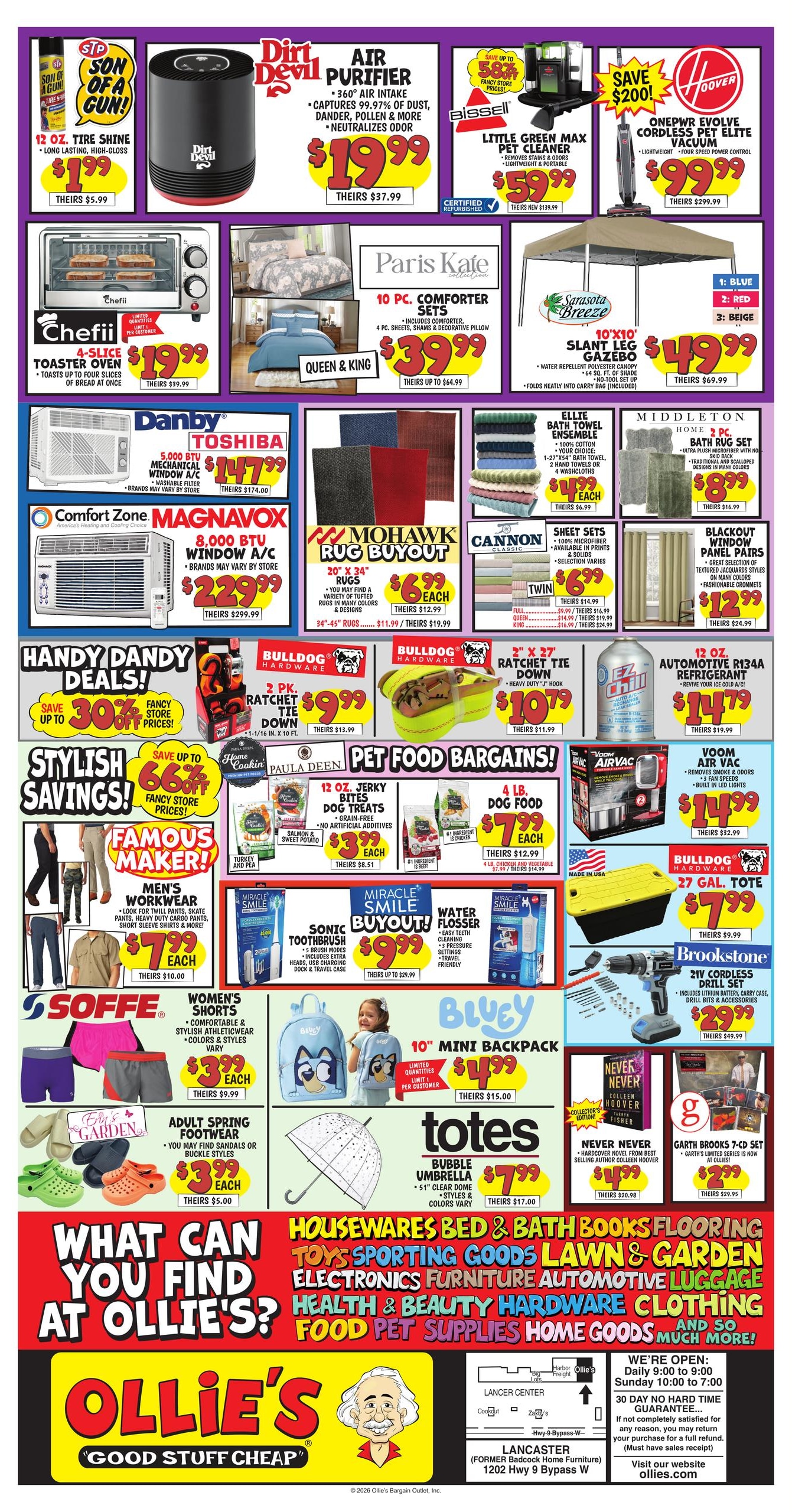 Ollie's Bargain Outlet (Charlotte–Rock Hill Area, NC–SC) Lancaster, SC - Grand Opening Weekly Ad July 30 - August 17, 2026