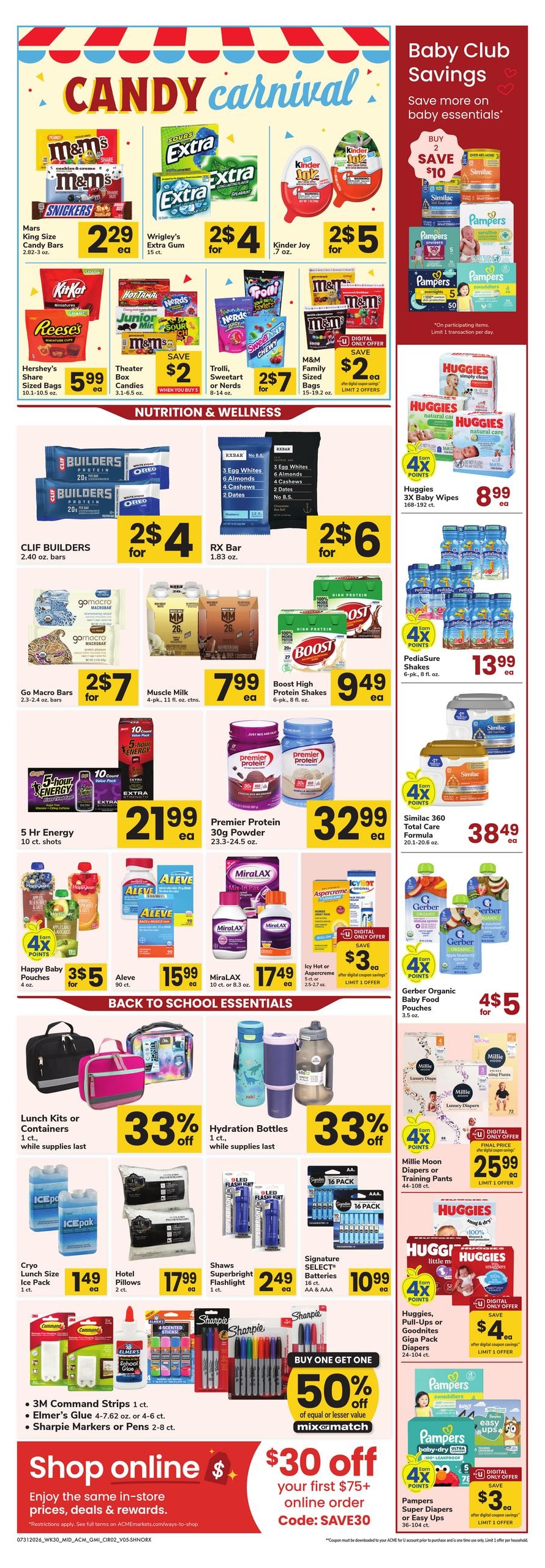 Acme Markets (DE, NJ) Health, Home & Beauty Weekly Ad July 31 - August 13, 2026