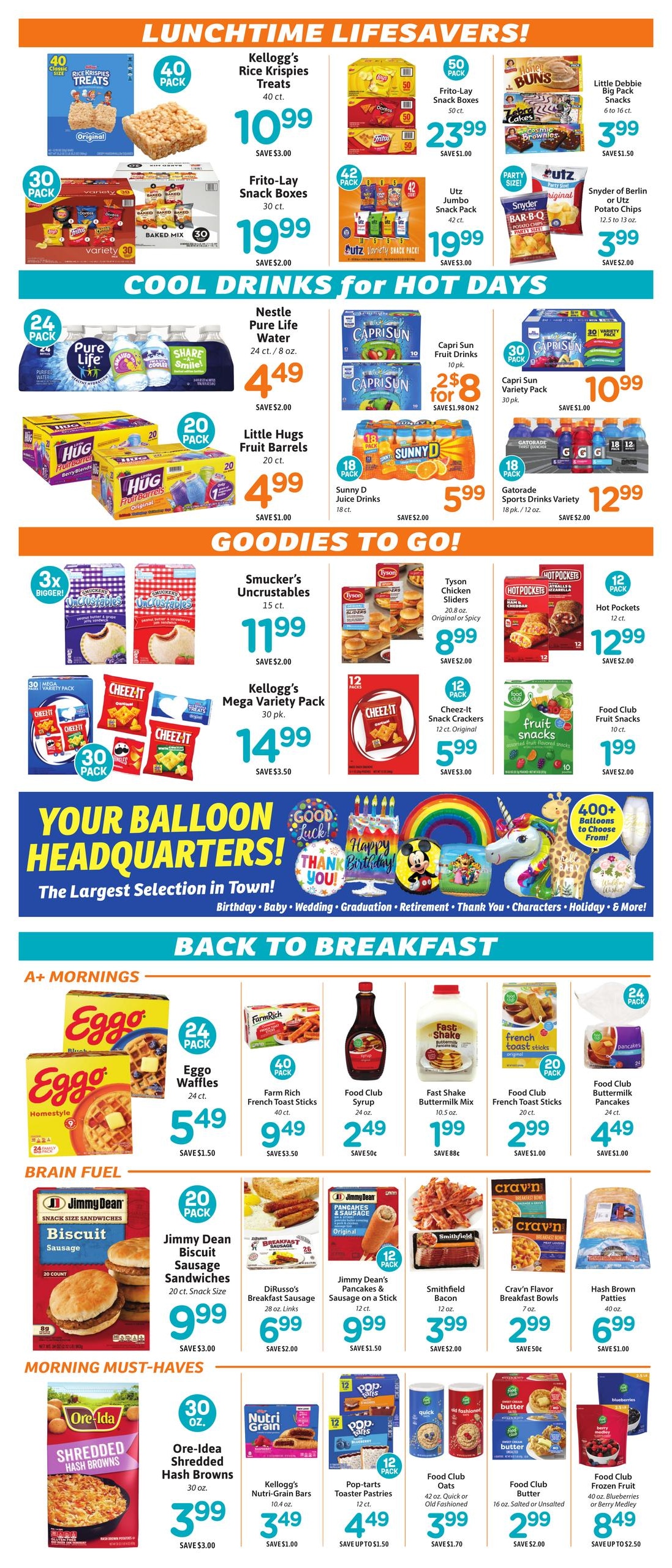 RSVP Food & Party Outlet Weekly Ad July 30 - September 2, 2026