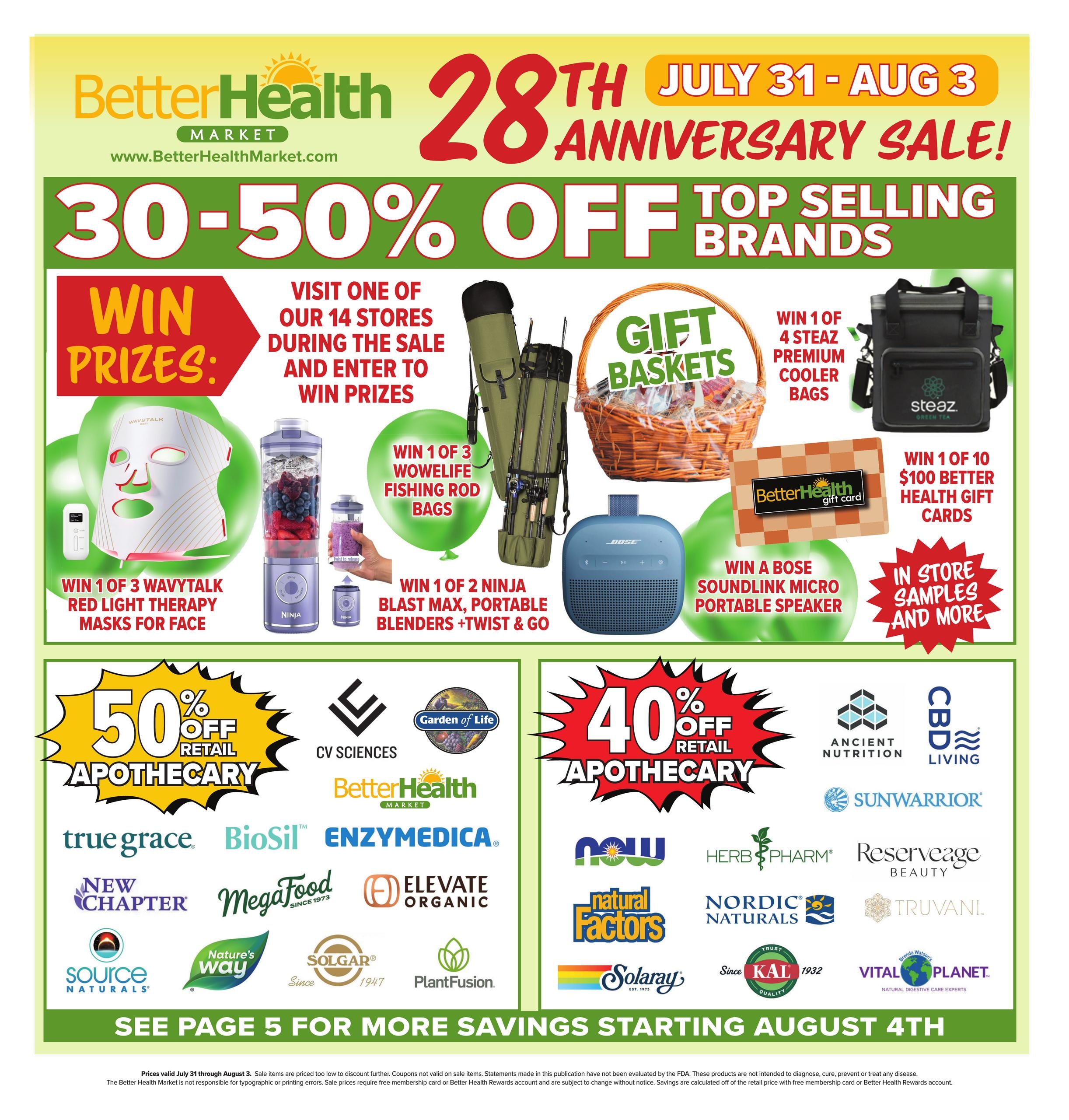 Better Health Market Weekly Ad August 1 - 16, 2026