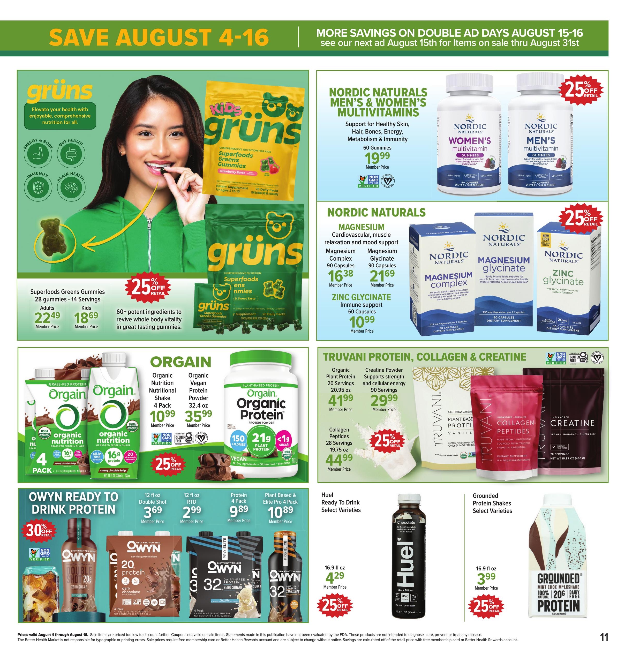 Better Health Market Weekly Ad August 1 - 16, 2026