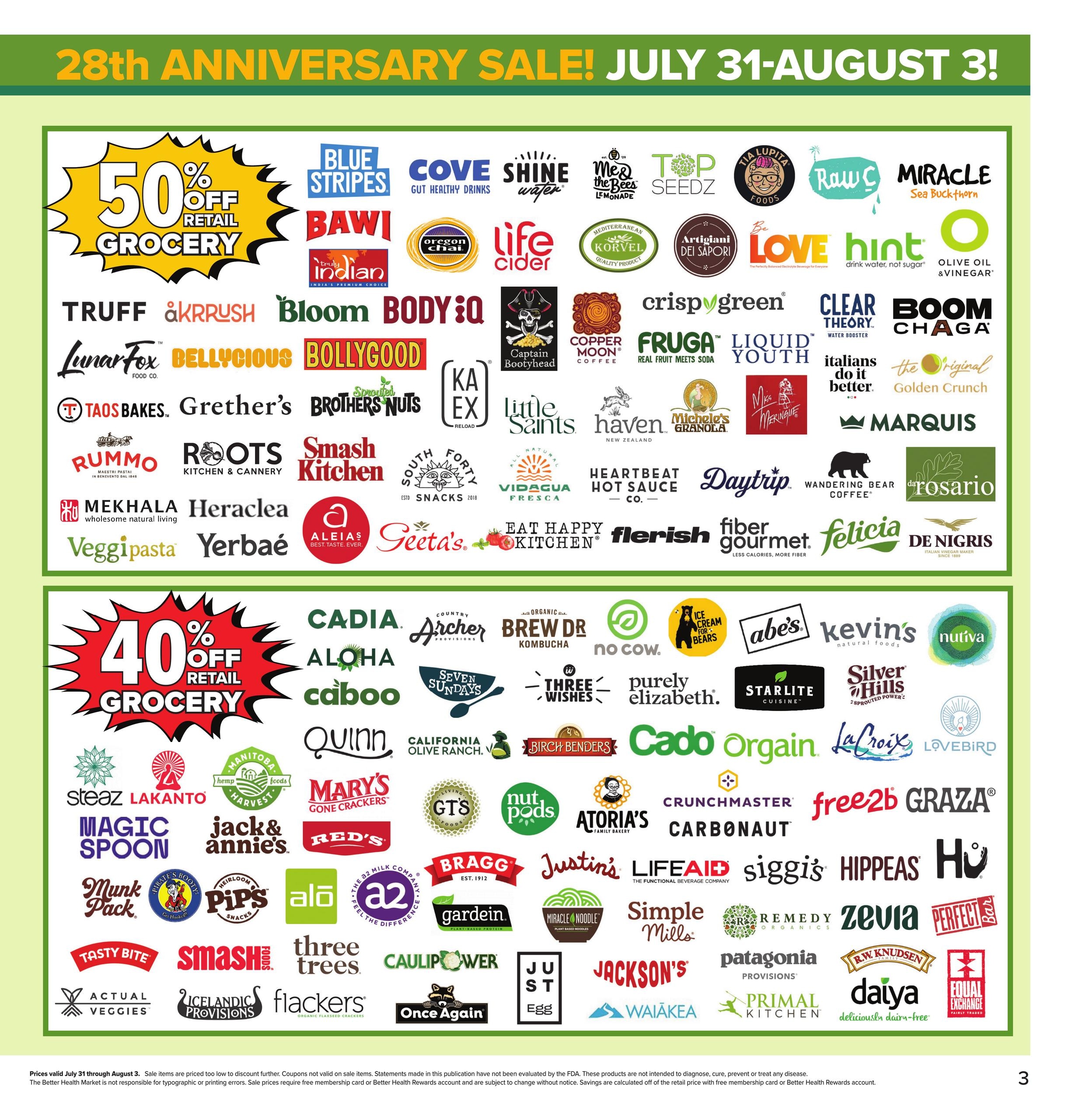 Better Health Market Weekly Ad August 1 - 16, 2026