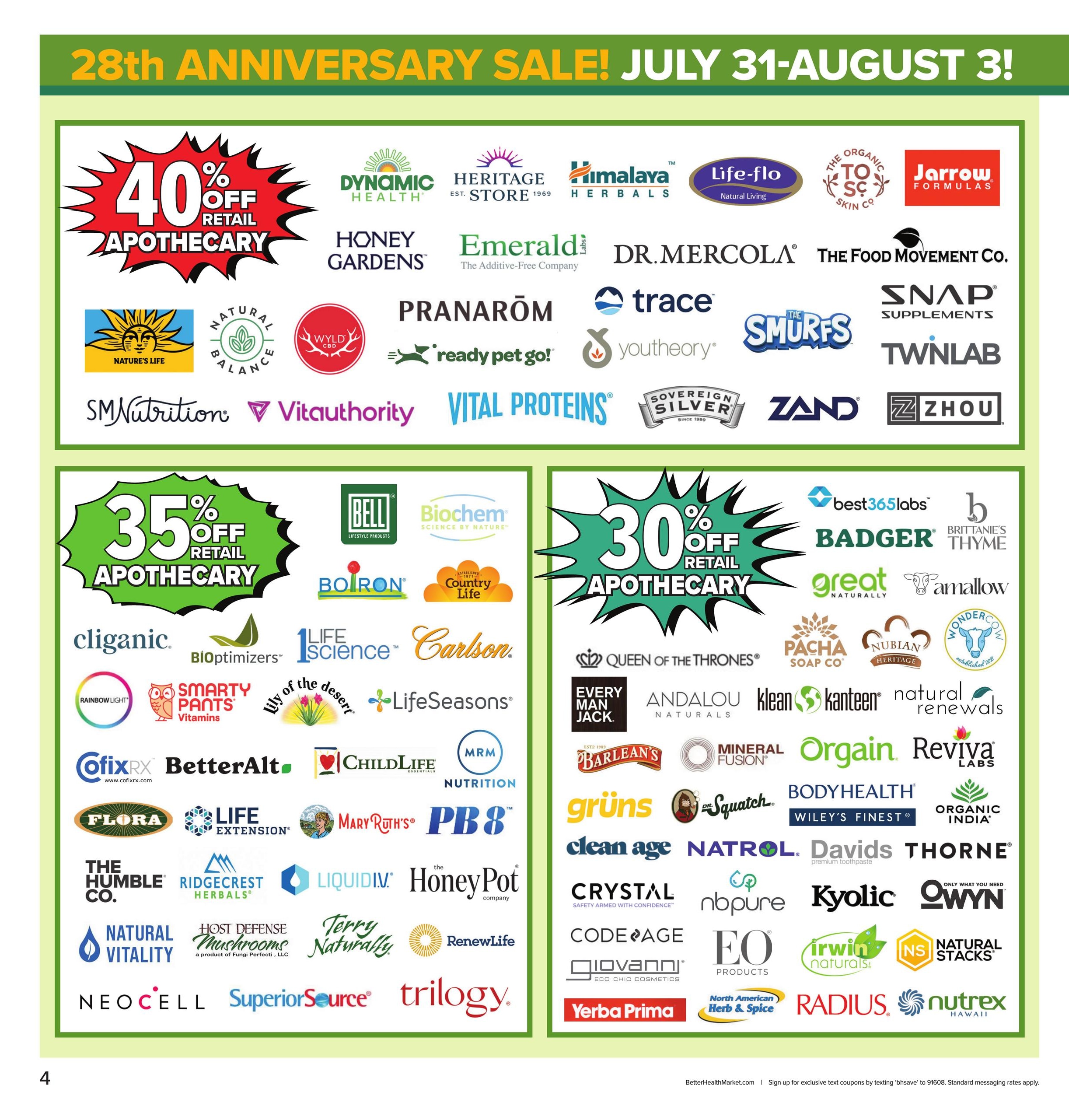 Better Health Market Weekly Ad August 1 - 16, 2026