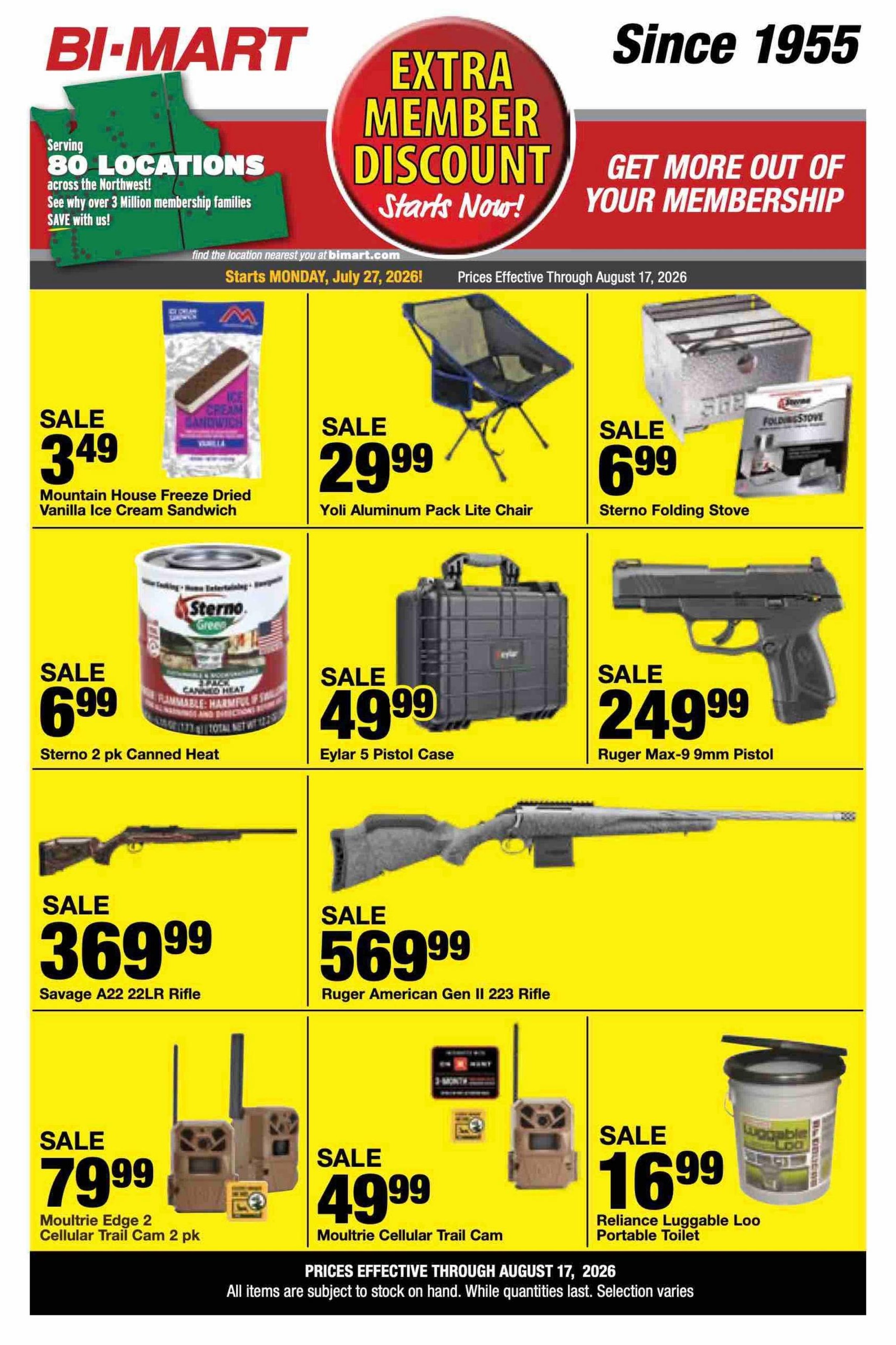 Bi-Mart (Boise Area, ID) Weekly Ad July 28 - August 17, 2026