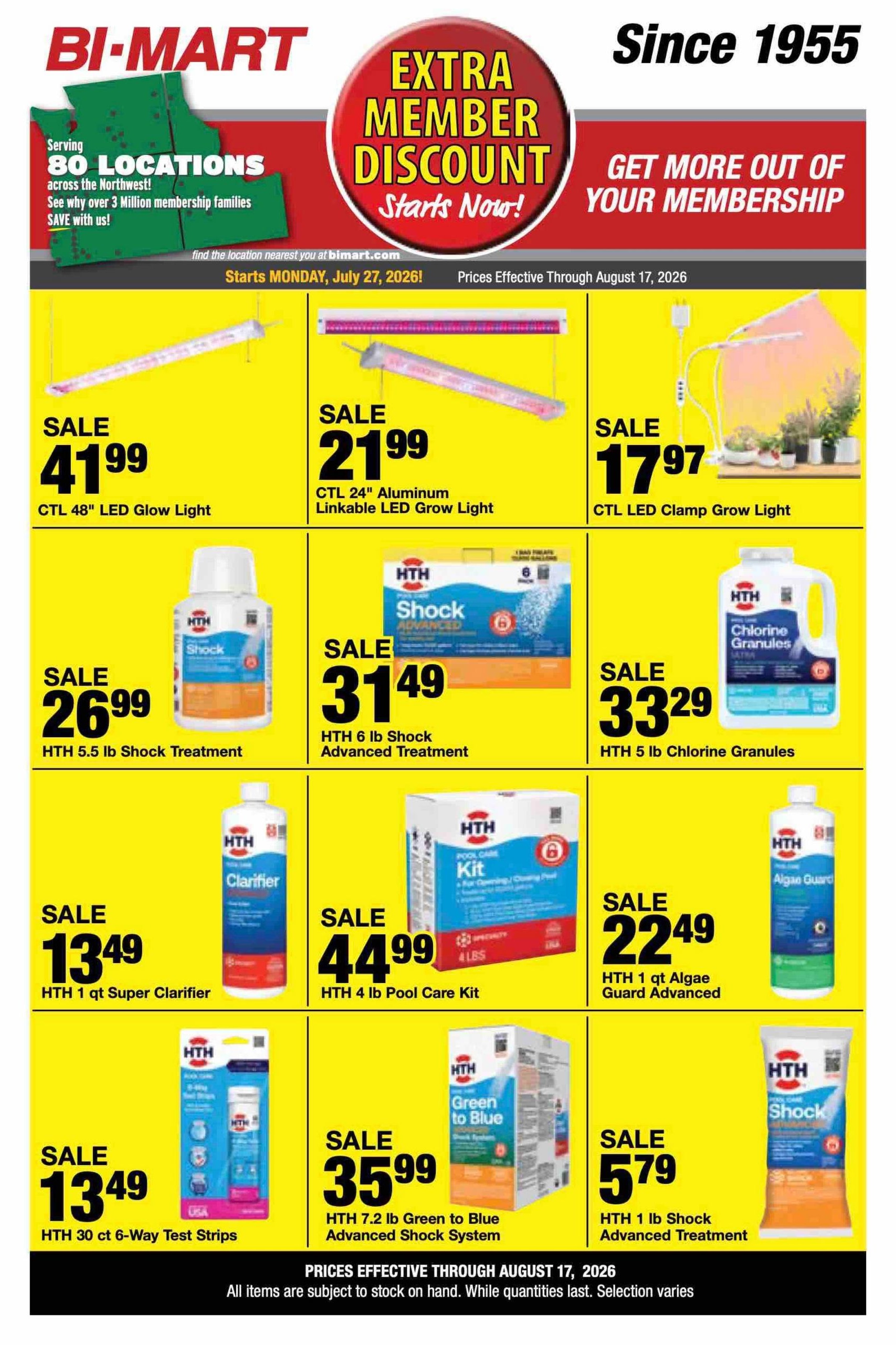 Bi-Mart (Redding Area, CA) Weekly Ad July 28 - August 17, 2026