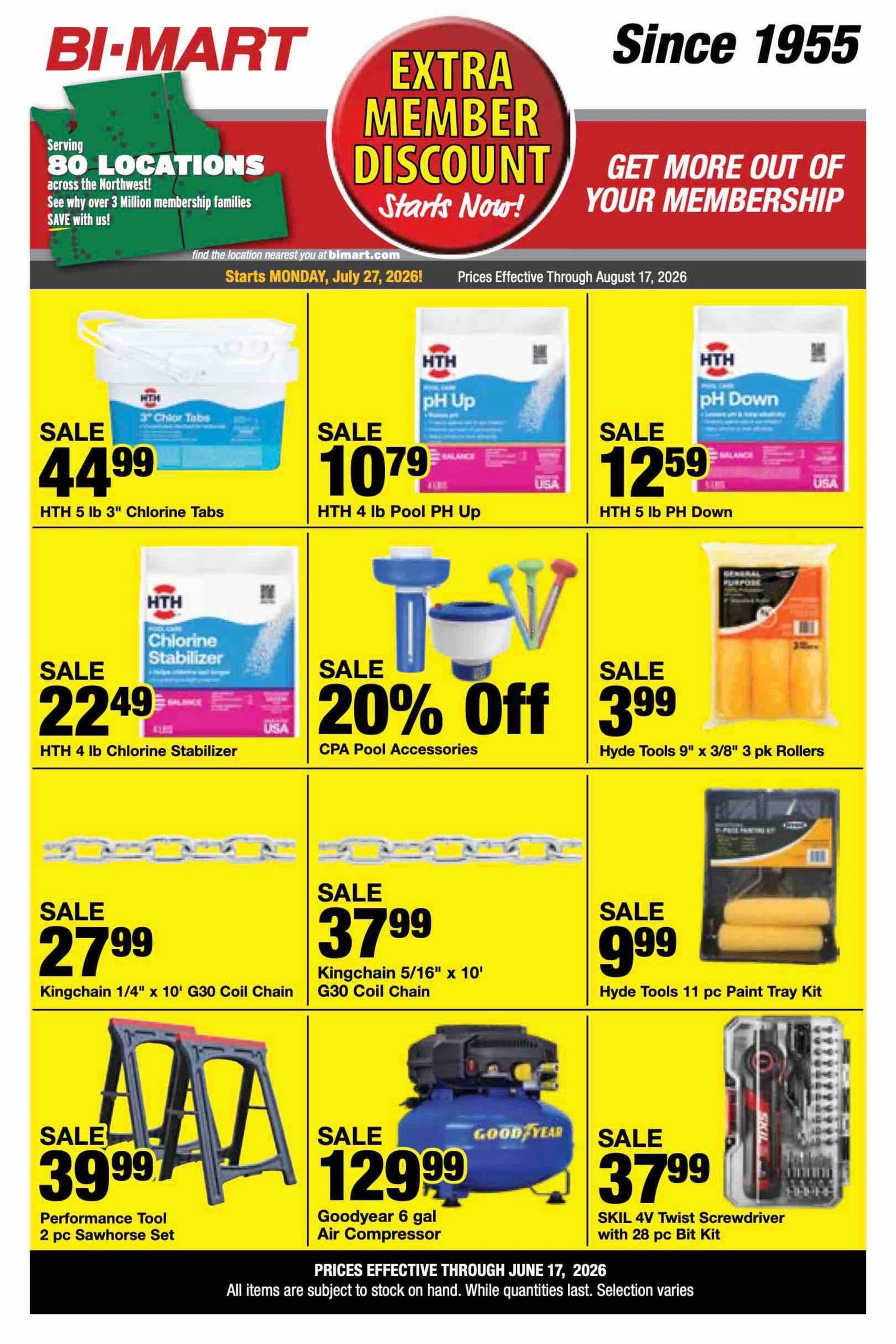 Bi-Mart (Redding Area, CA) Weekly Ad July 28 - August 17, 2026