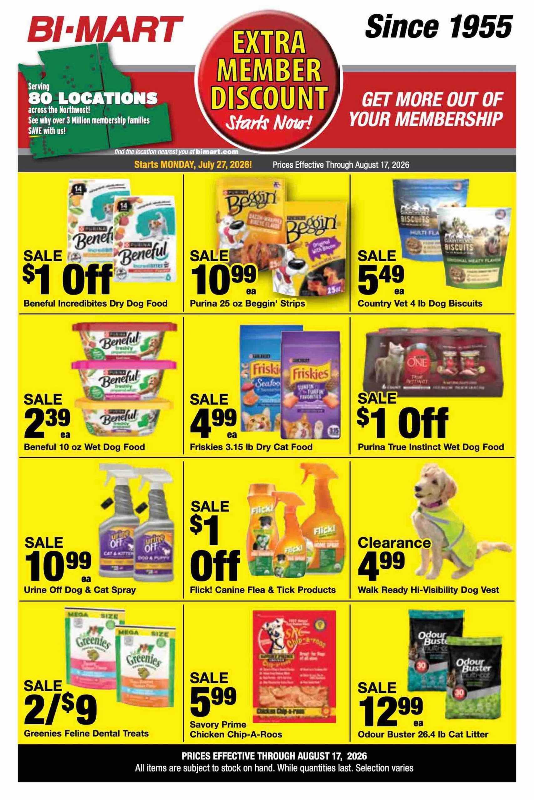 Bi-Mart (Redding Area, CA) Weekly Ad July 28 - August 17, 2026