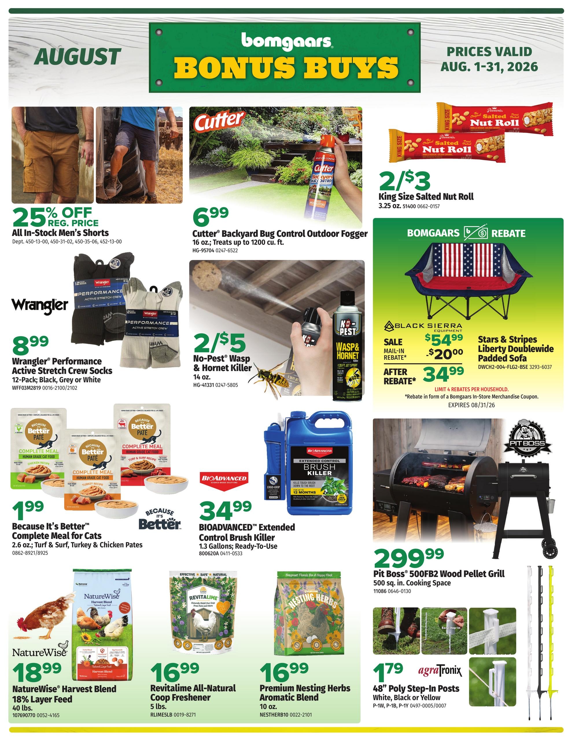 Bomgaars Bonus Buy Weekly Ad August 1 - 31, 2026