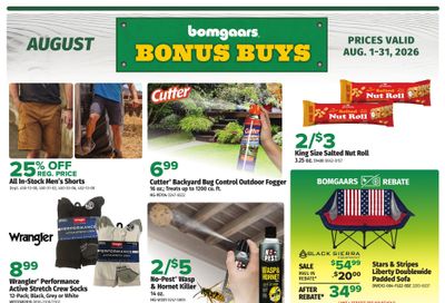 Bomgaars Bonus Buy Weekly Ad August 1 - 31, 2026
