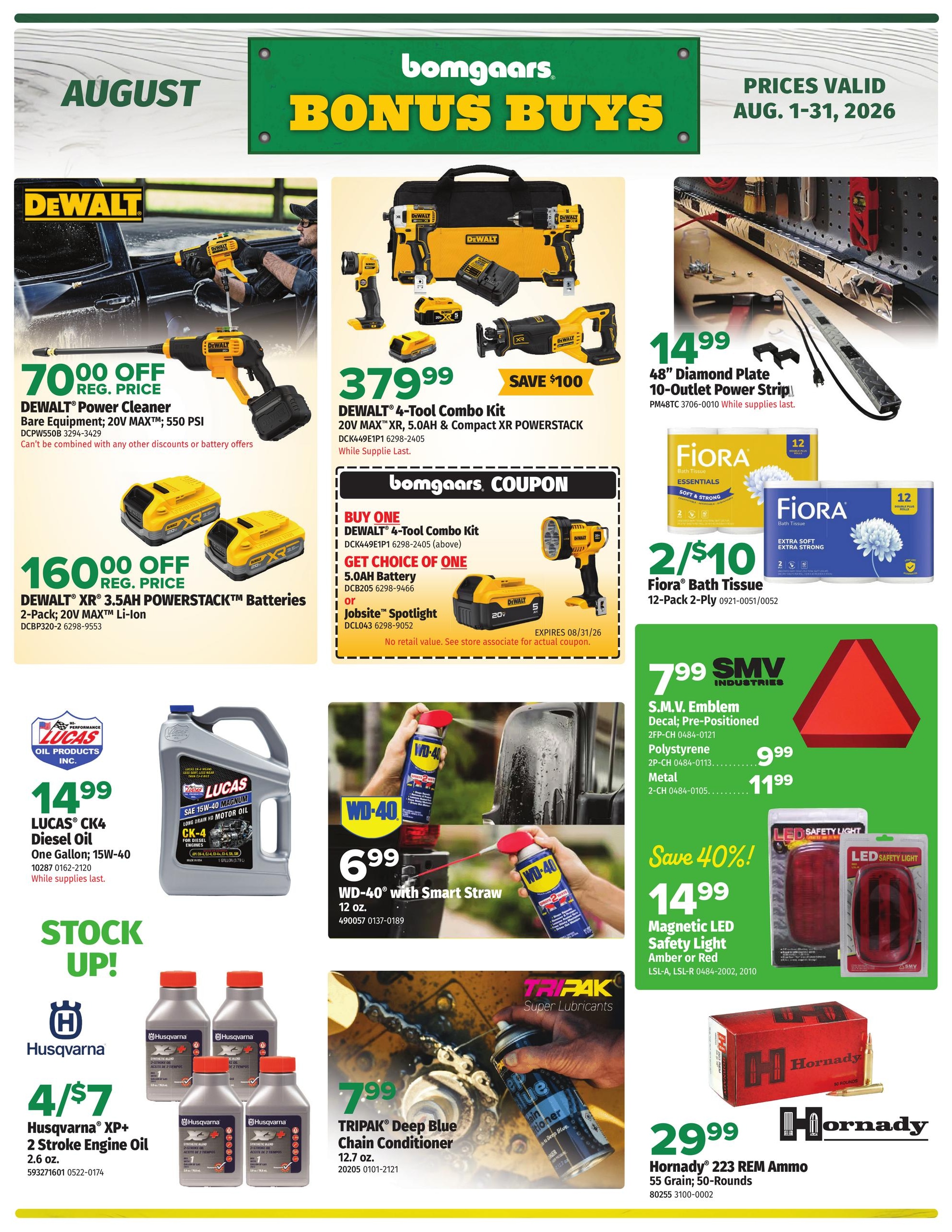 Bomgaars Bonus Buy Weekly Ad August 1 - 31, 2026