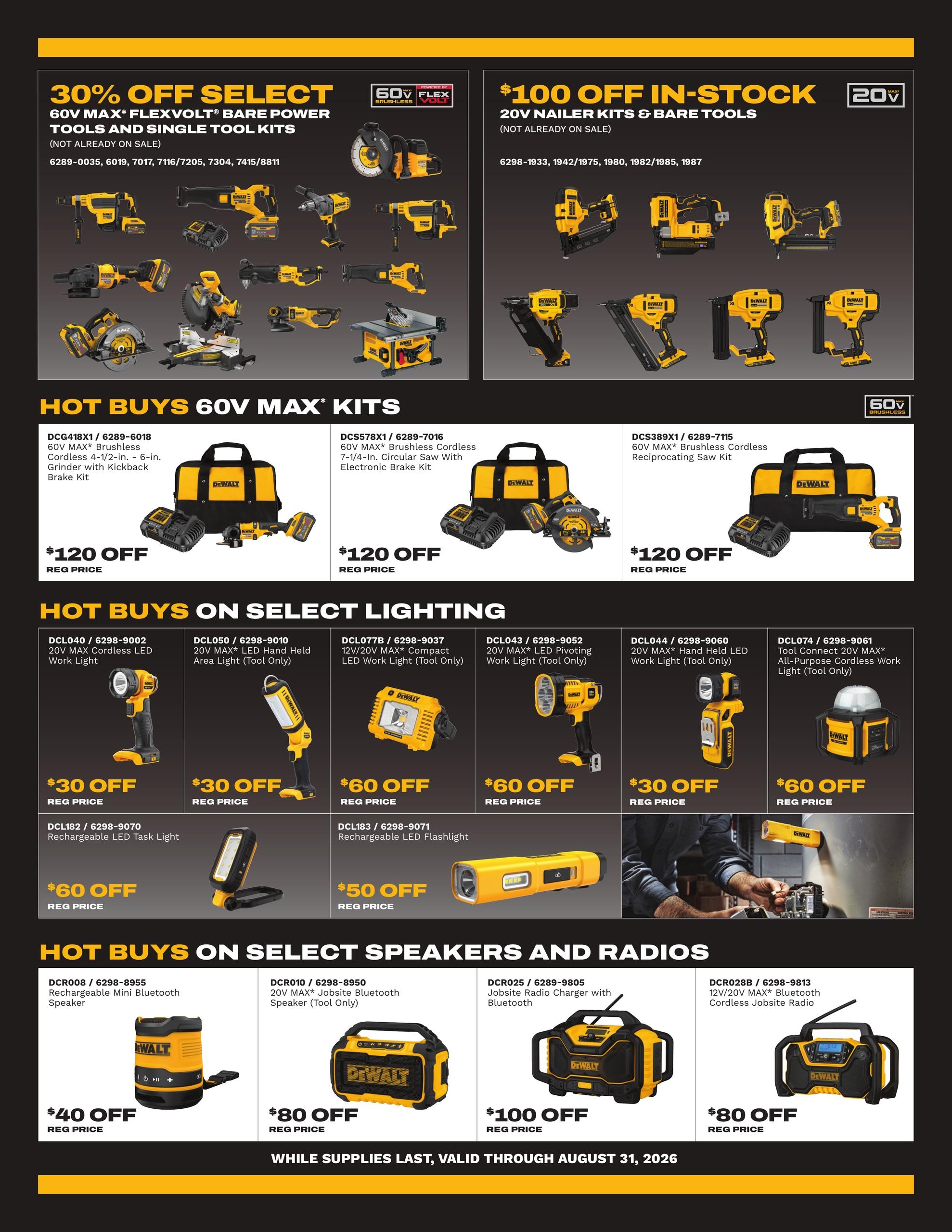 Bomgaars DEWALT Flipbook Weekly Ad July 28 - August 31, 2026