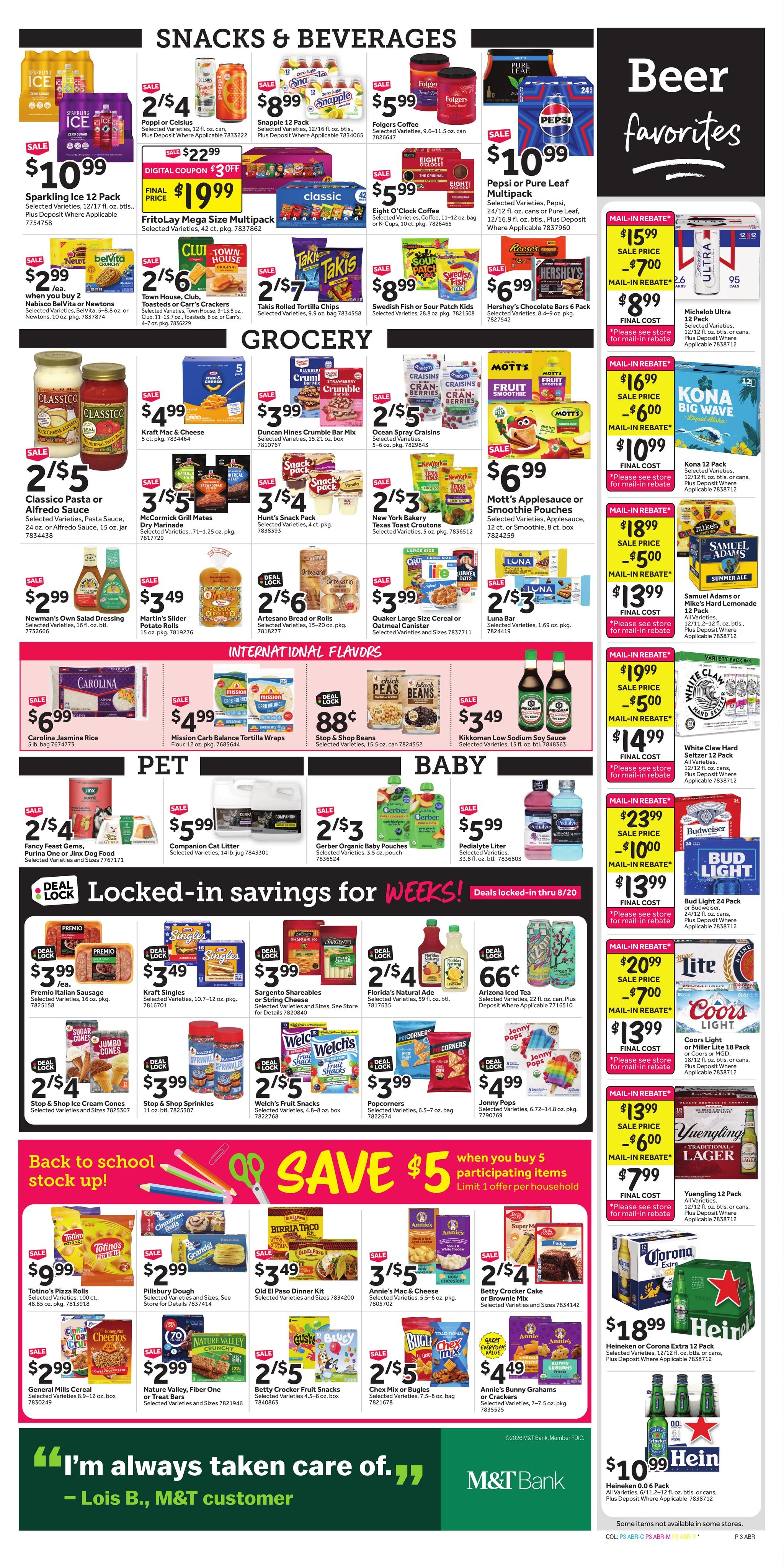 Stop & Shop (Yonkers–Carle Place Area, NY) Weekly Ad July 31 - August 6, 2026