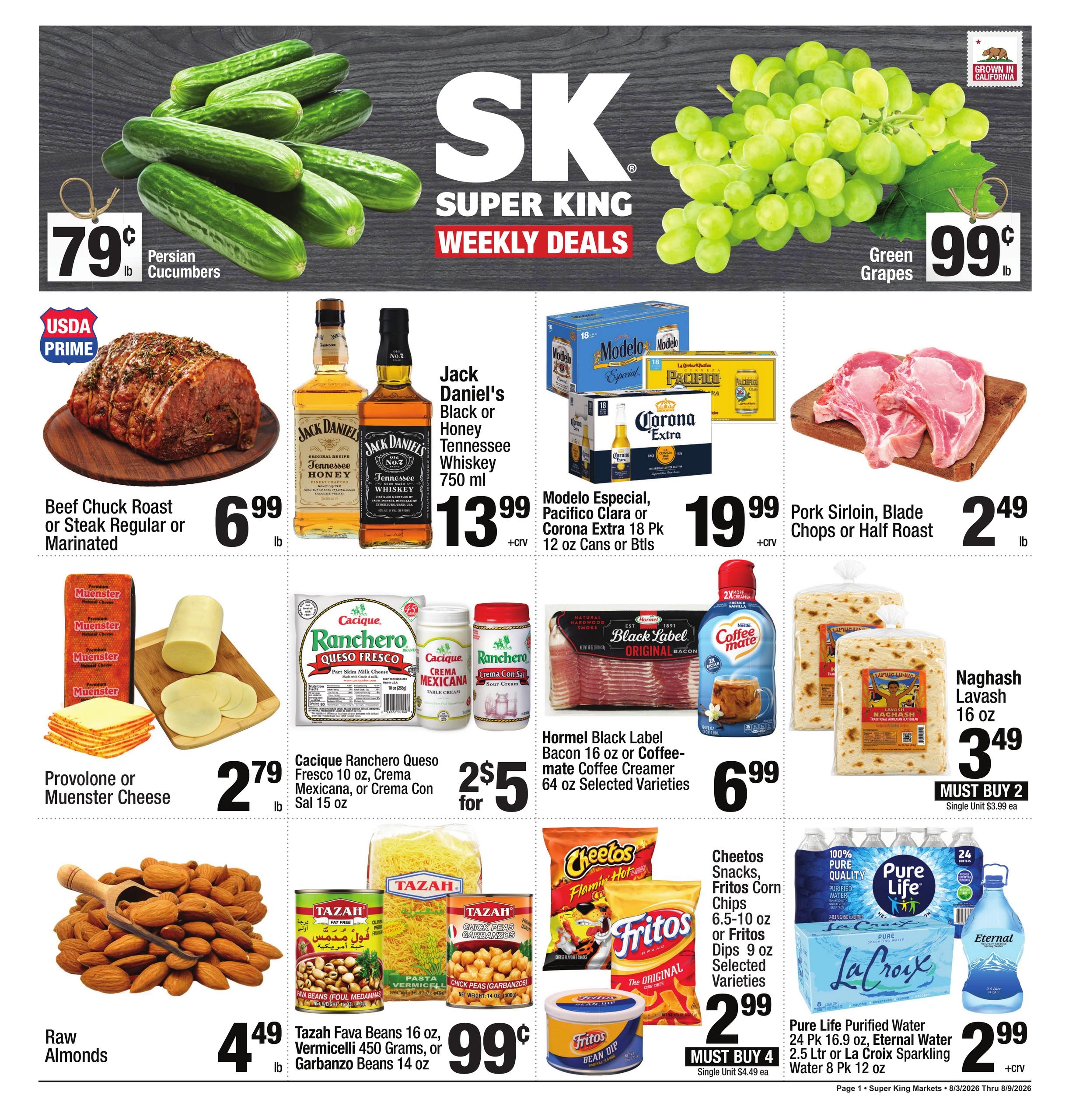 Super King Markets Weekly Ad August 3 - 9, 2026