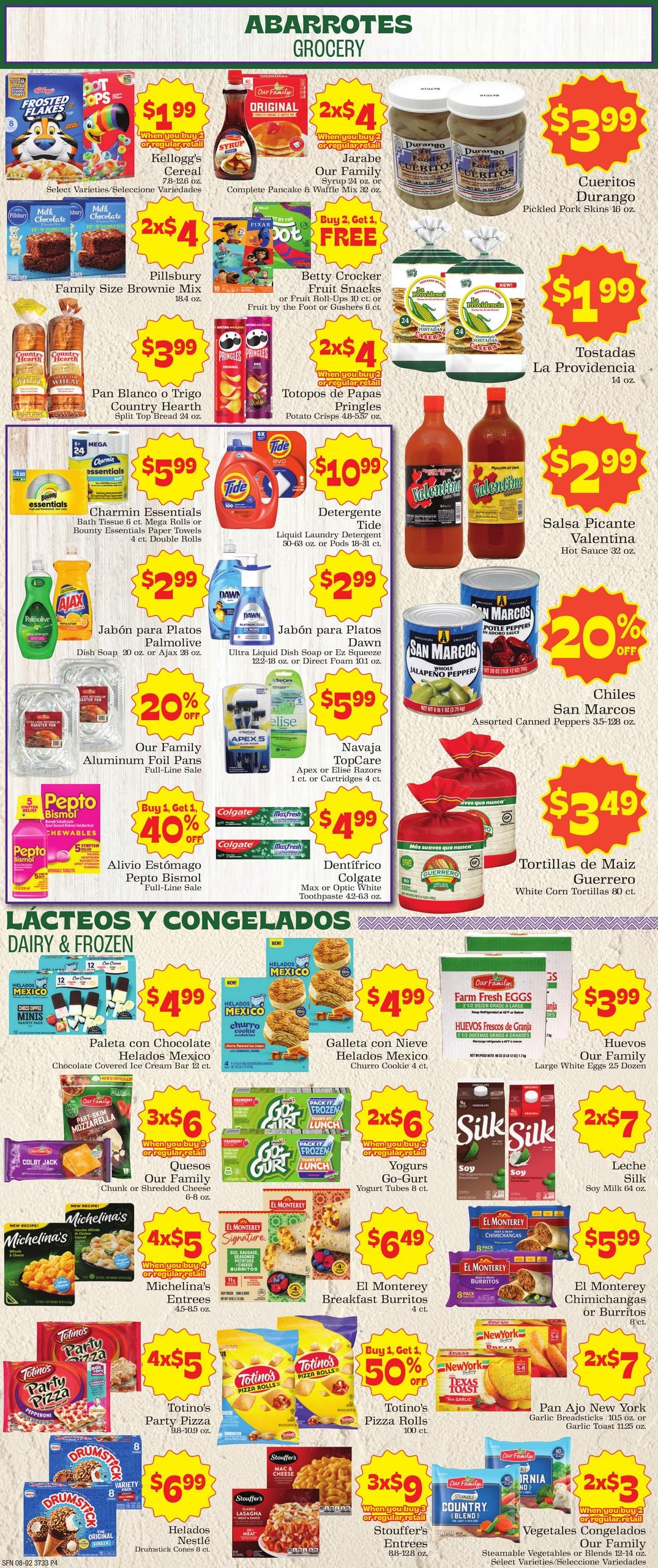 Supermercado Nuestra Familia Weekly Ad August 2 - 8, 2026