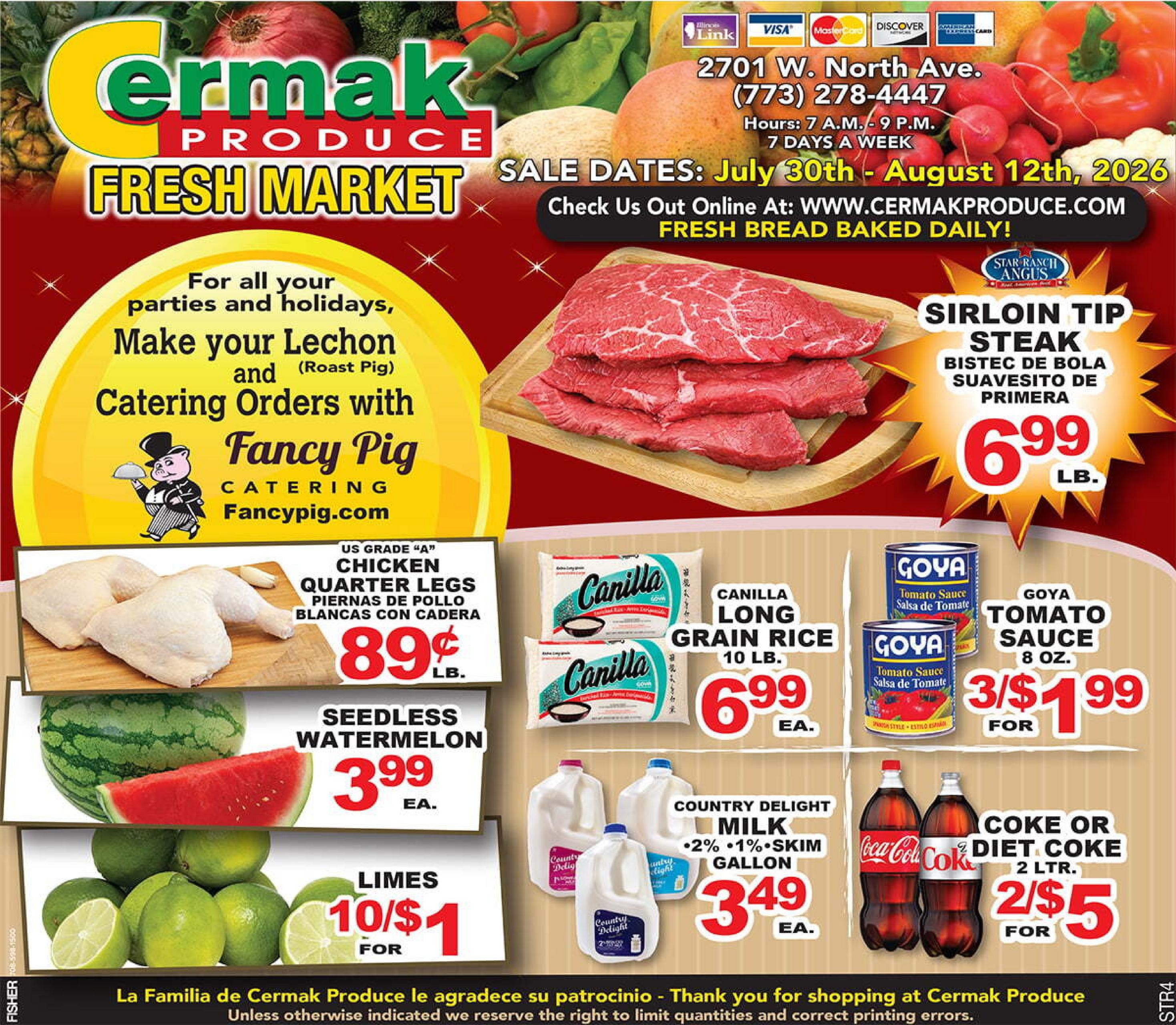Cermak Produce Weekly Ad July 30 - August 12, 2026