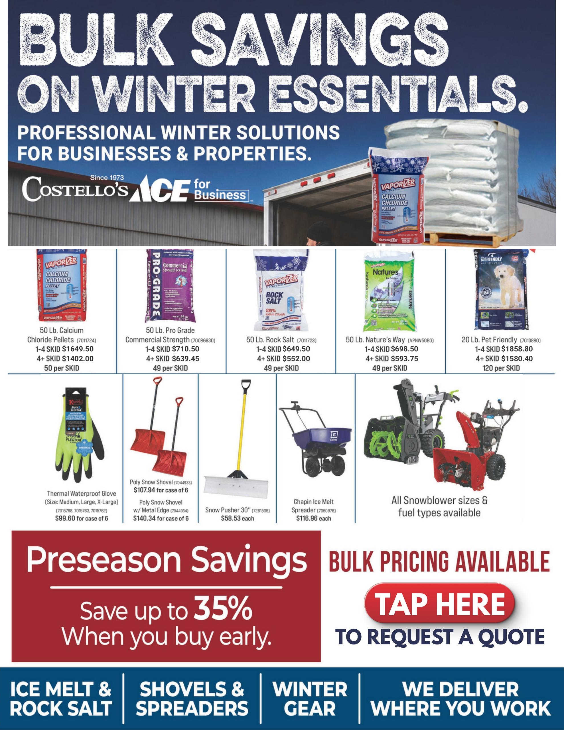 Costello's Ace Weekly Ad August 1 - 31, 2026
