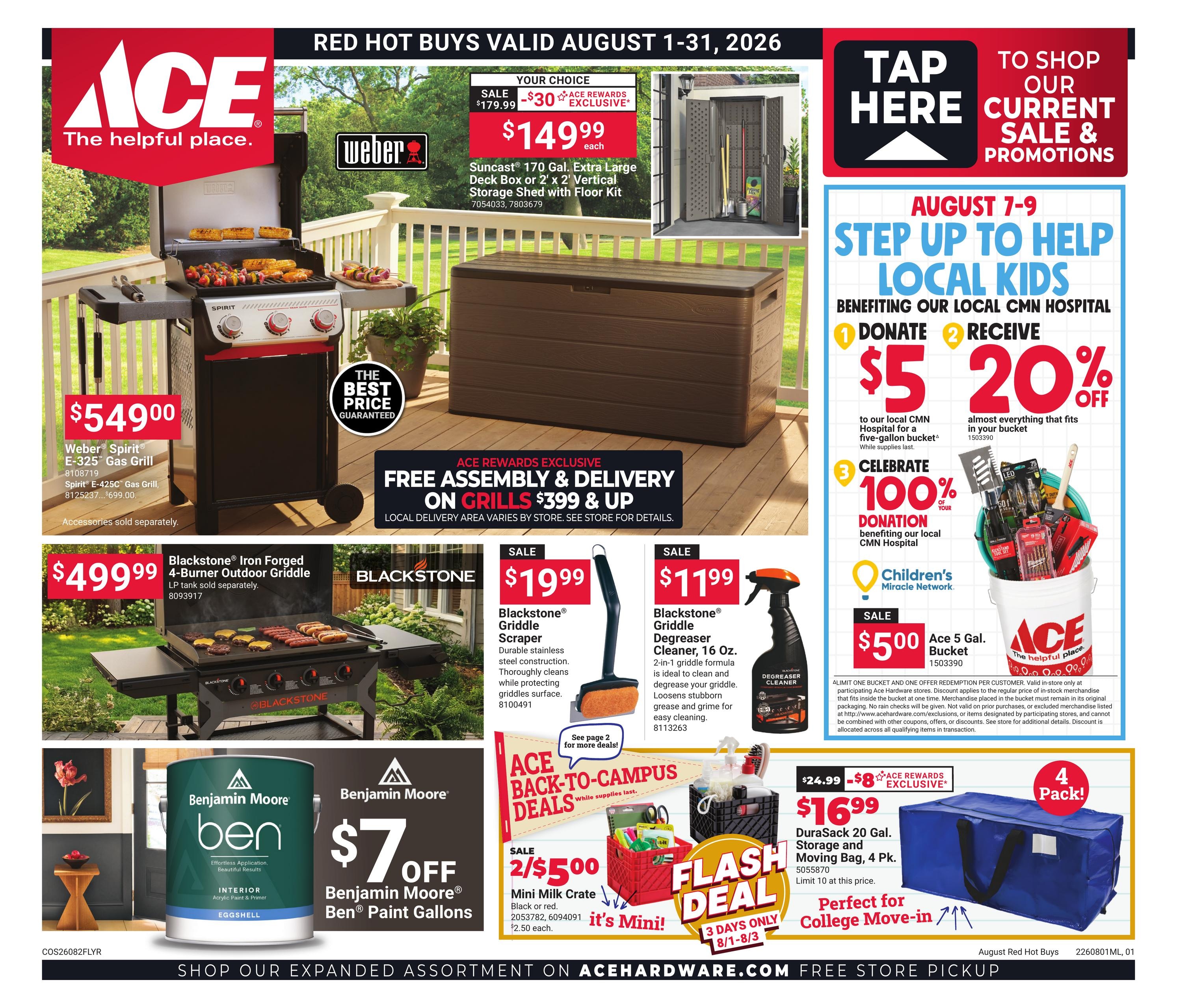Costello's Ace Weekly Ad August 1 - 31, 2026