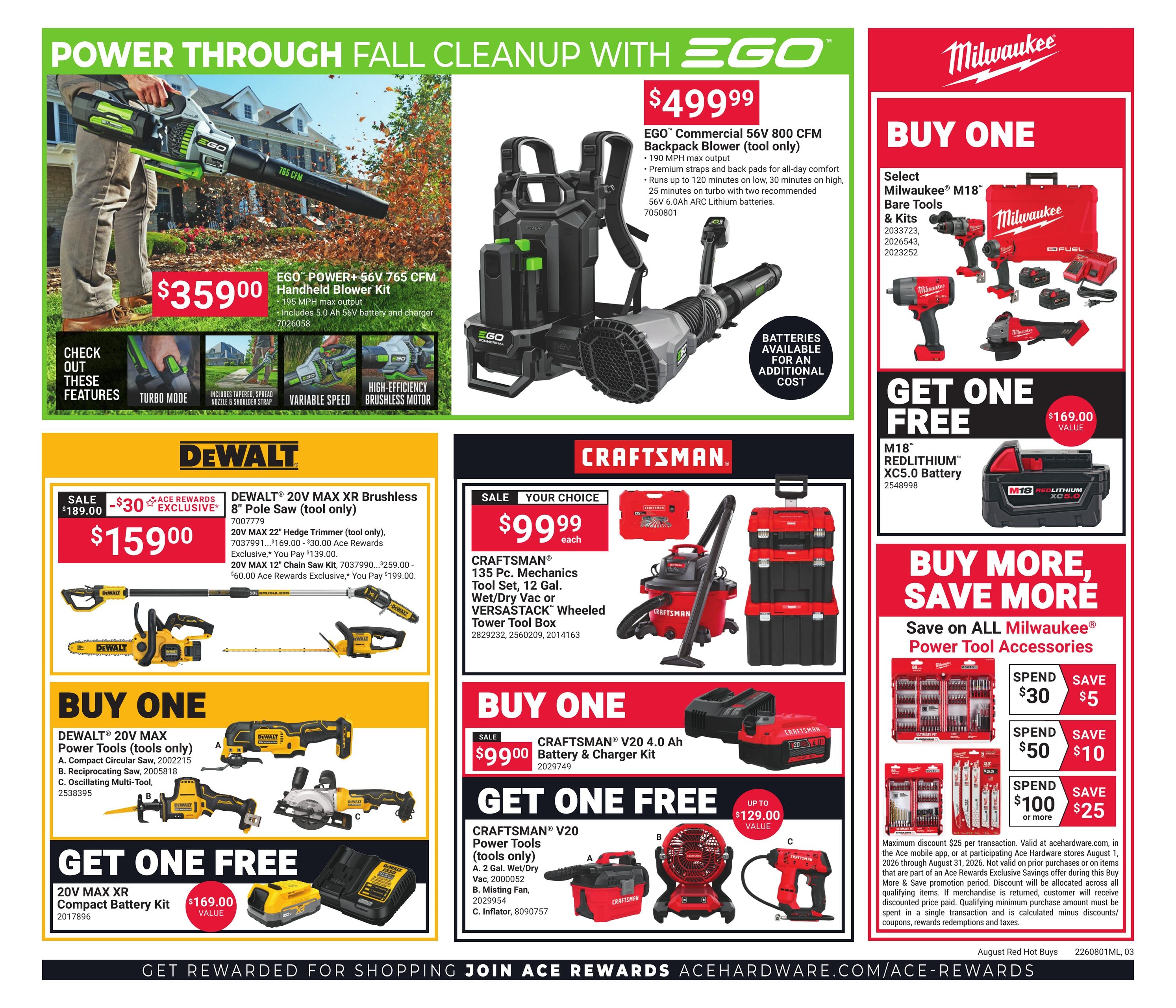 Costello's Ace Weekly Ad August 1 - 31, 2026