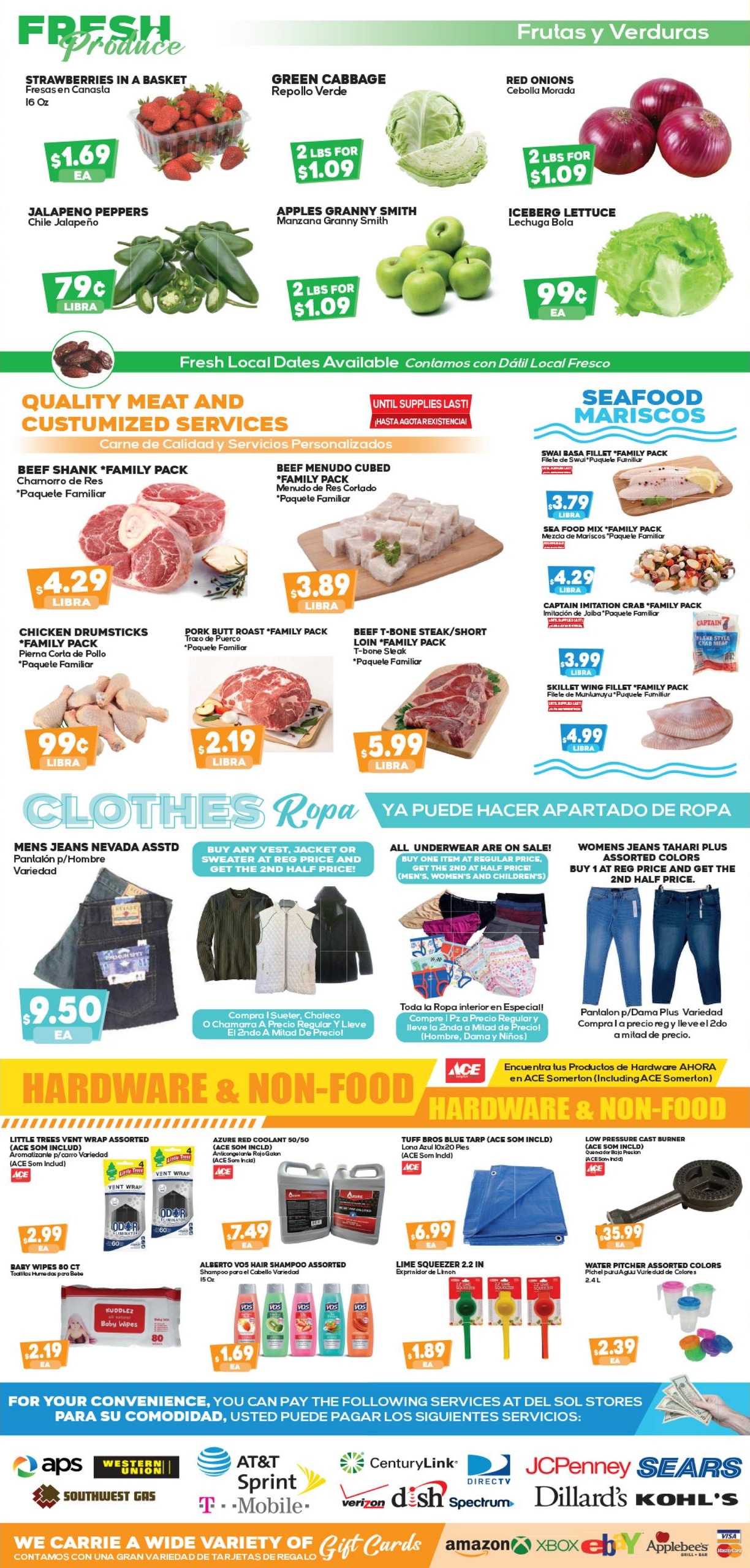 Del Sol IGA (Yuma–Holtville Area, AZ–CA) Weekly Ad April 3 - October 3, 2026
