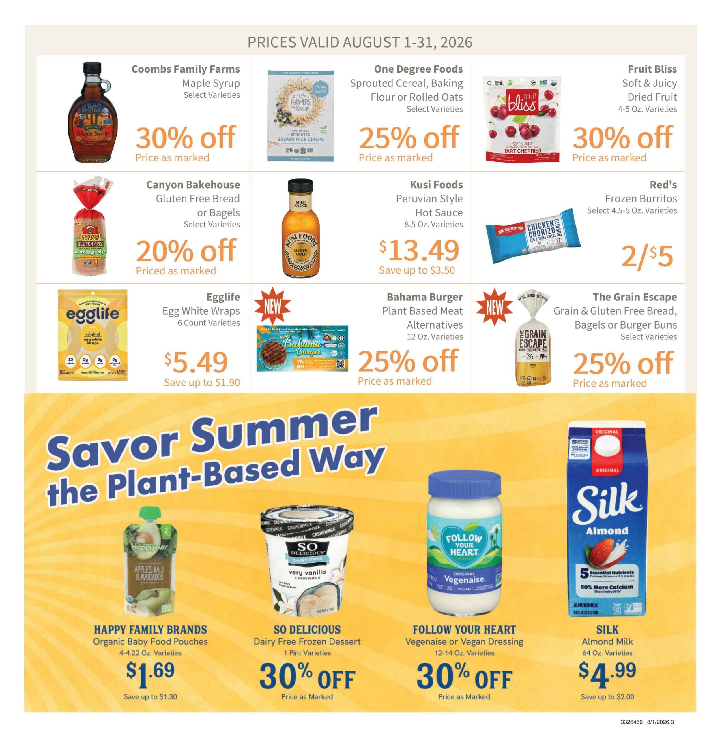 Earth Origins Weekly Ad July 30 - August 5, 2026
