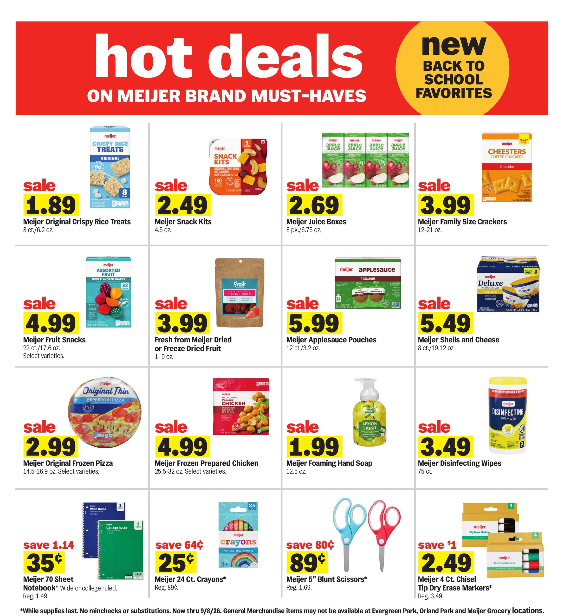 Meijer (Ahmeek Area, MI) Weekly Ad August 5 - 11, 2026