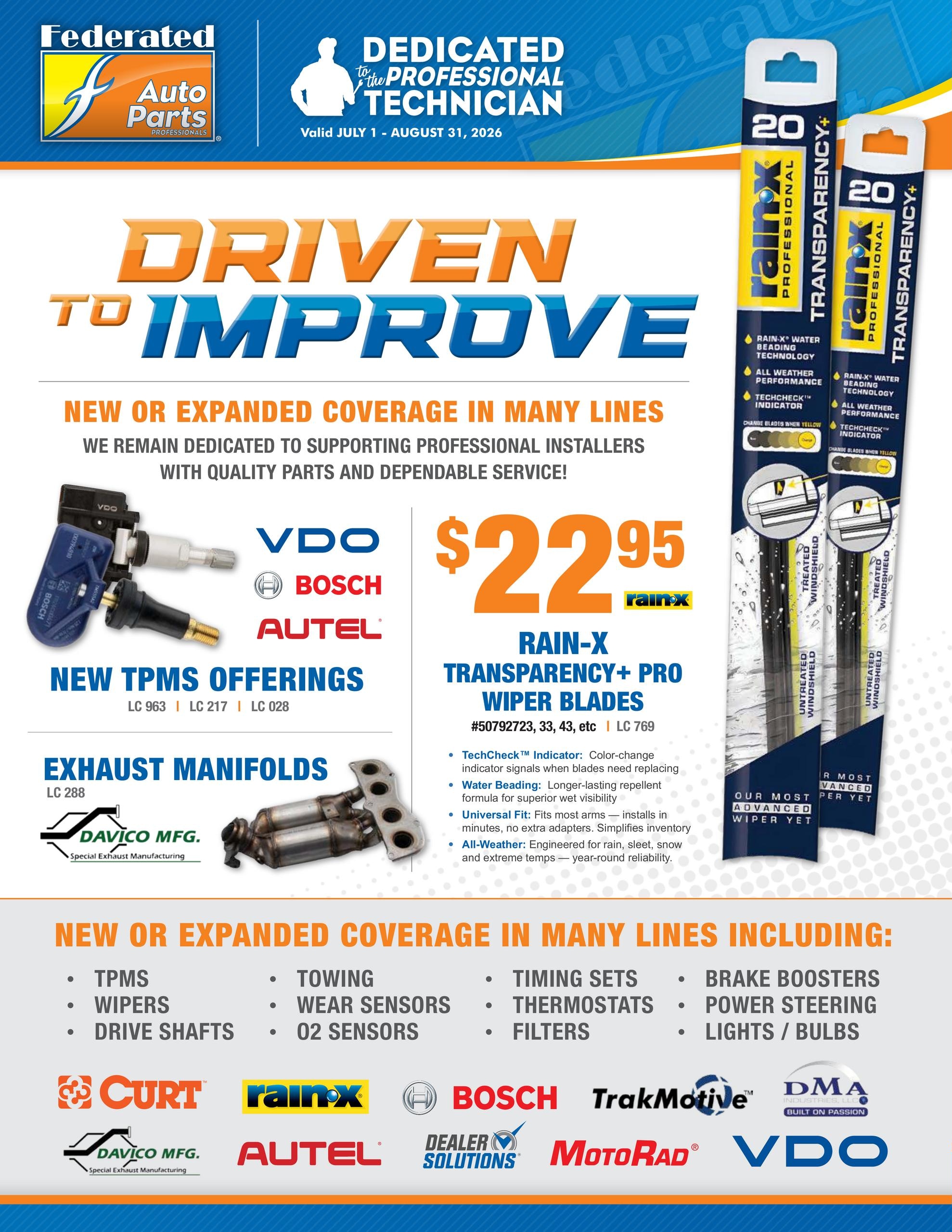 Fisher Auto Parts Weekly Ad July 1 - August 31, 2026